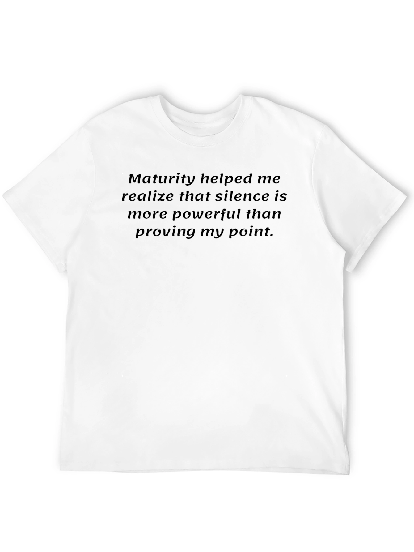 Black Maturity Silence Power T-Shirt view 12