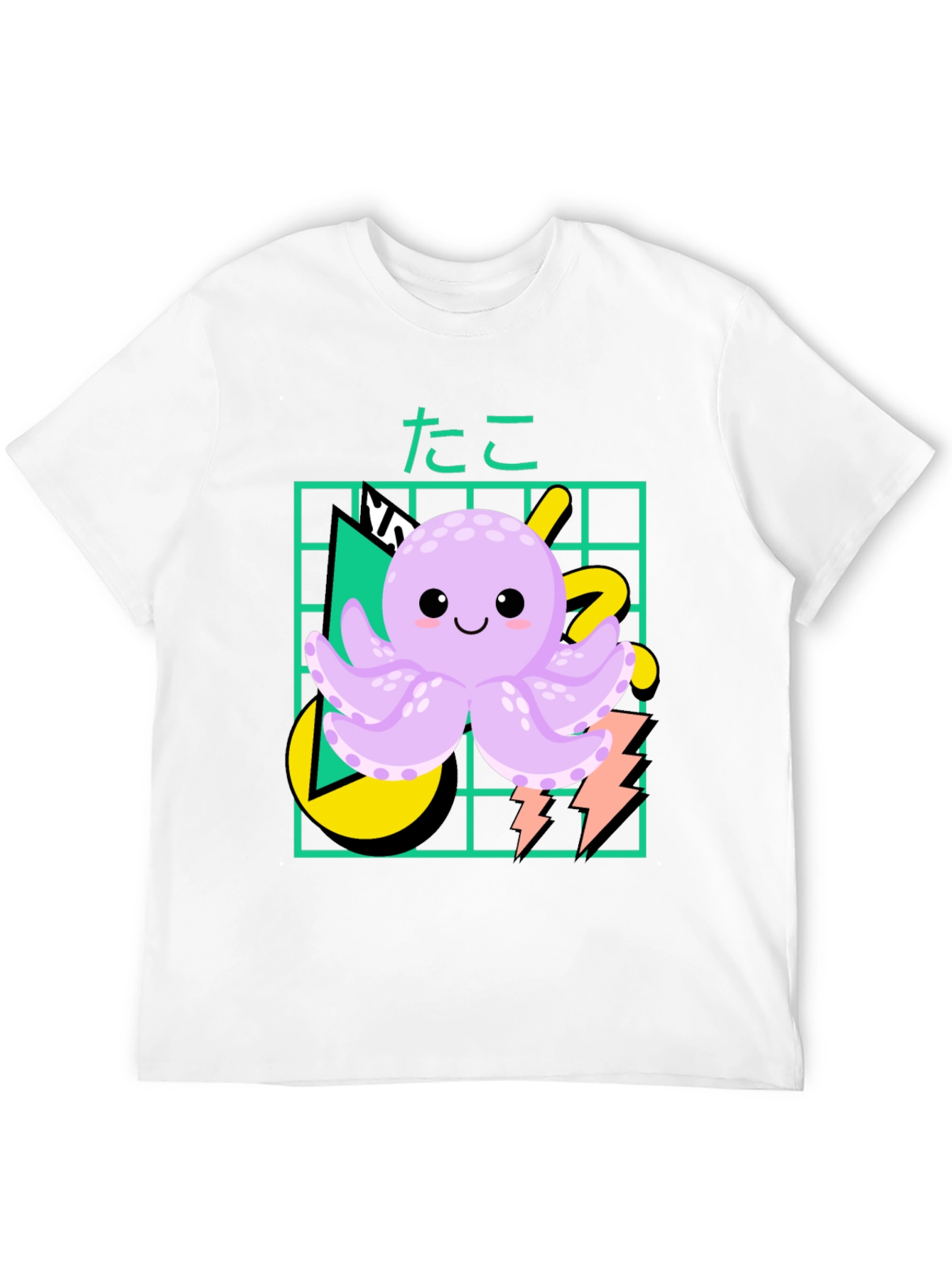 Black Kawaii Octopus Graphic Tee view 12