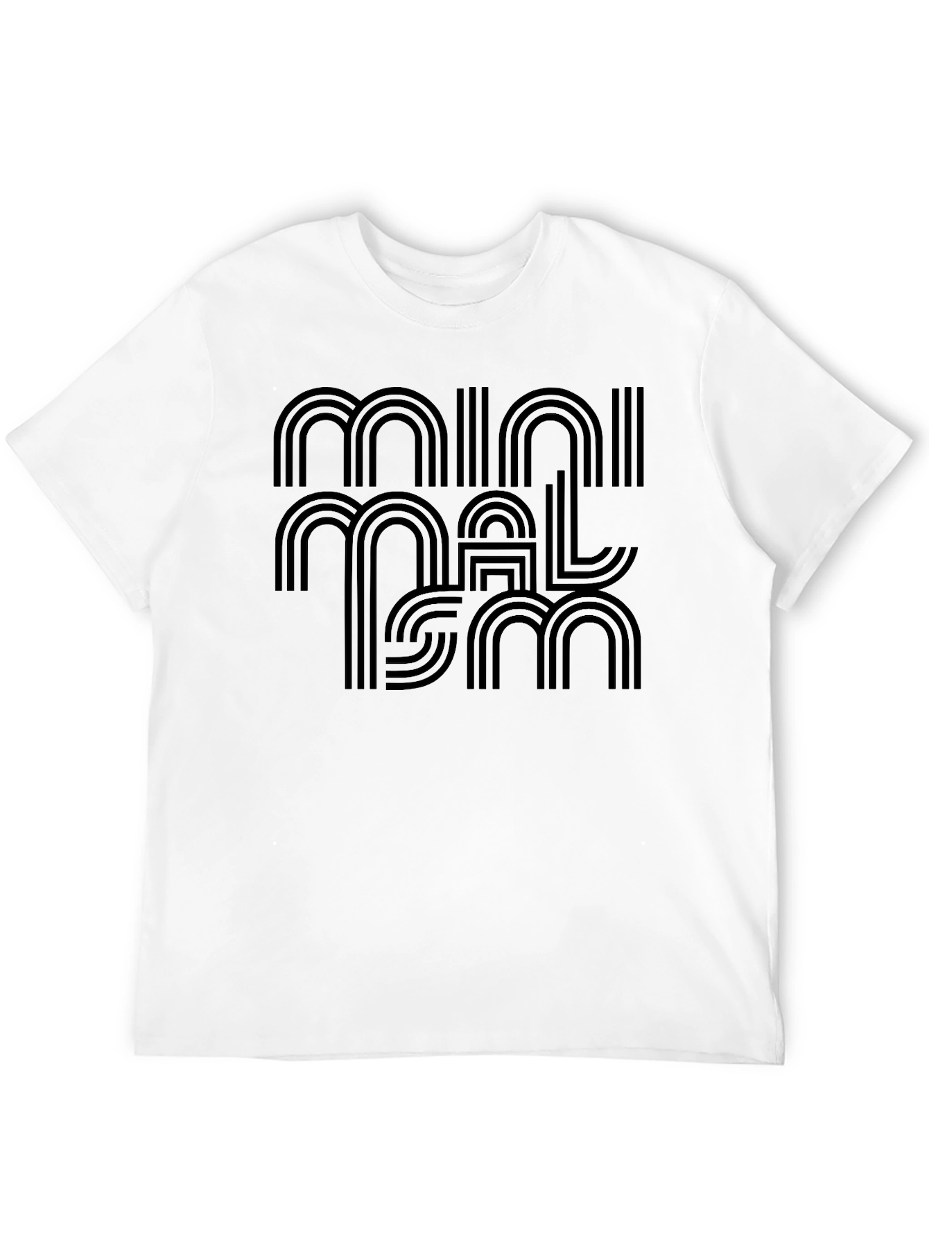 Black Minimalist Graphic Tee - Stylish Black T-Shirt view 12
