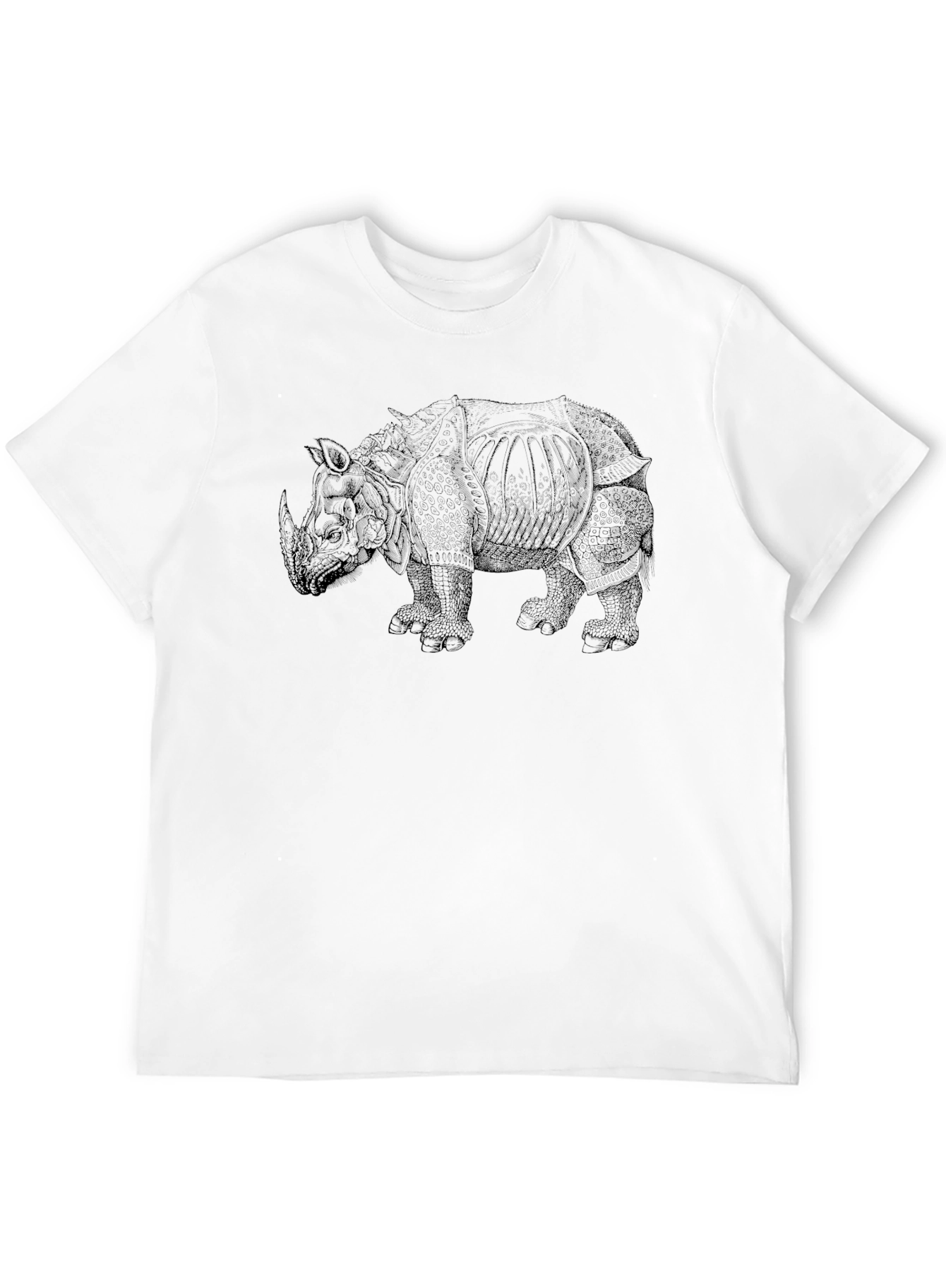 Black Rhino Graphic Print Black T-Shirt view 12