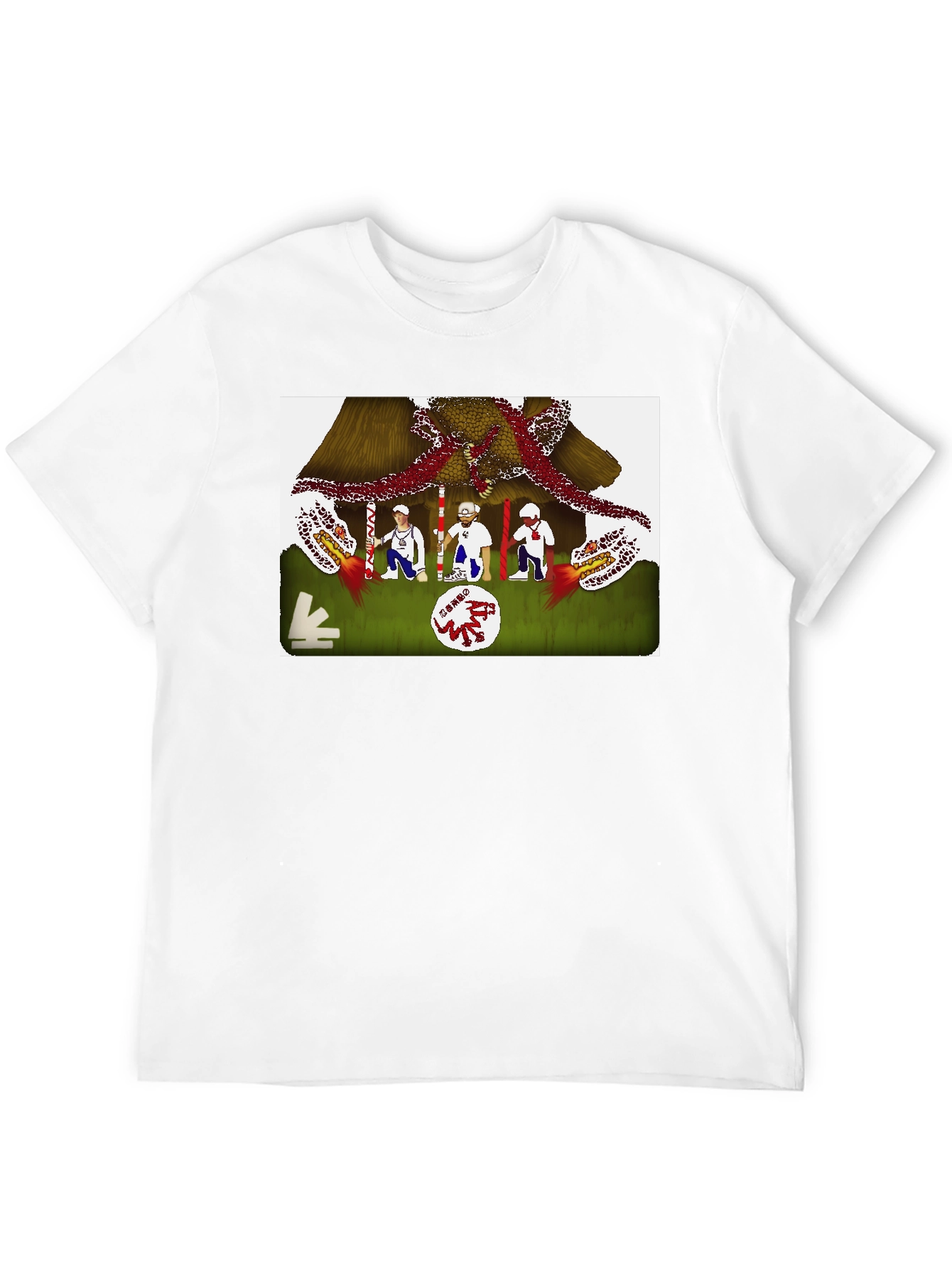 Black Novelty Graphic Tee - Unique Artistic Design view 12