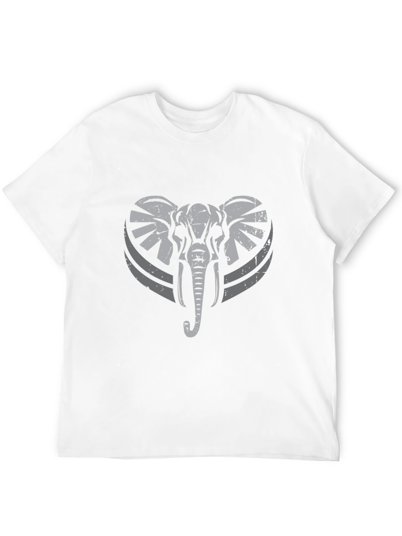 Black Elephant Graphic Tee - Men's Black Cotton T-Shirt view 12