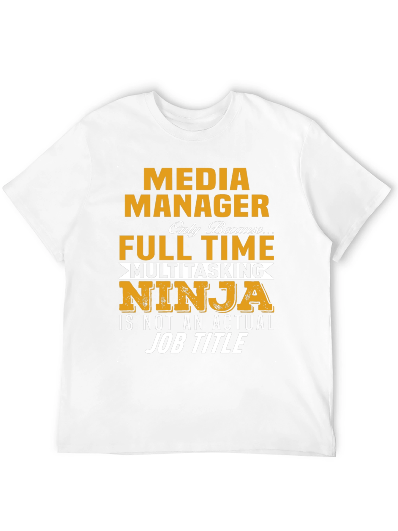 Black Media Manager Ninja T-Shirt view 12
