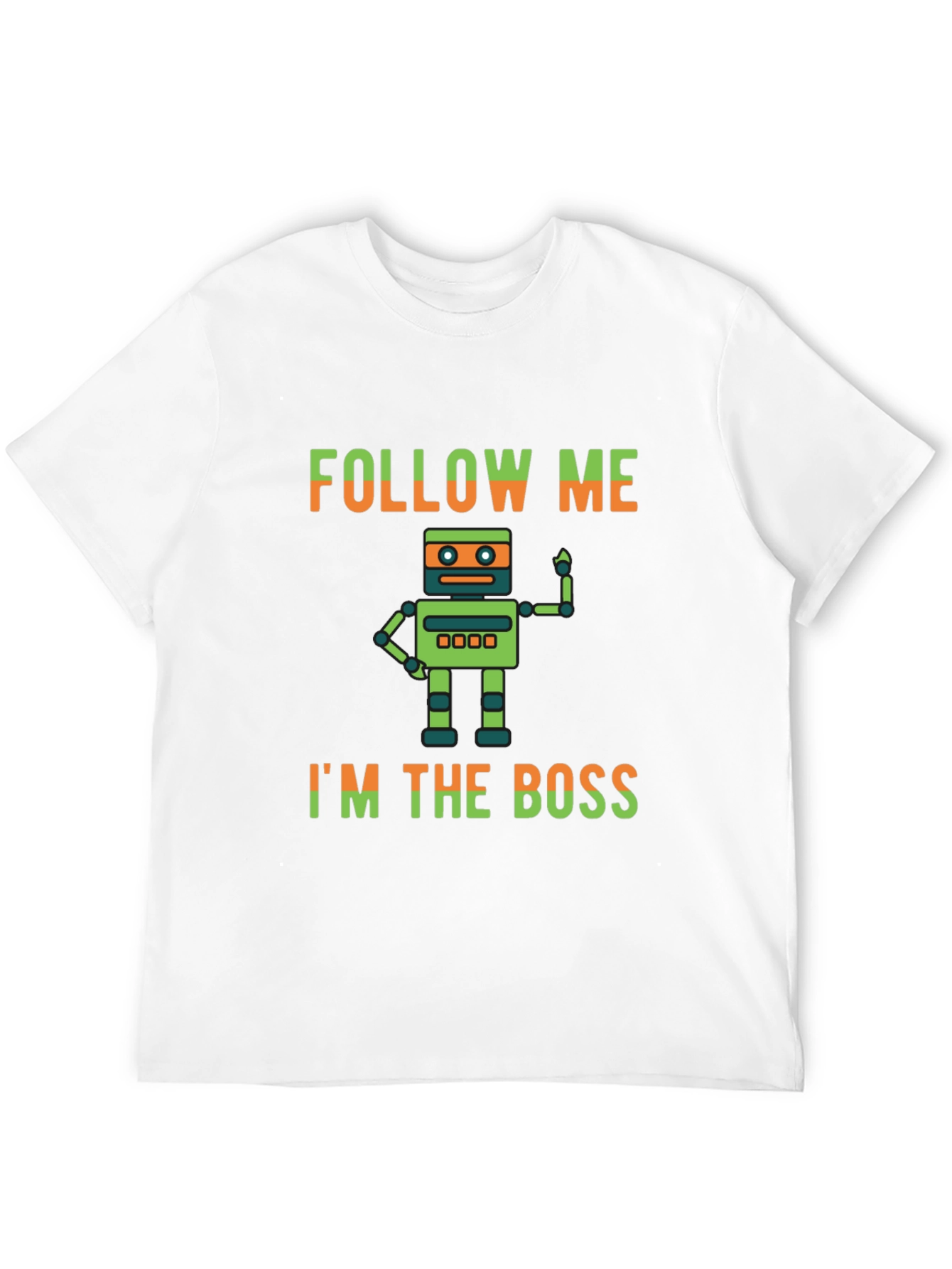 Black Follow Me I'm the Boss T-Shirt view 12