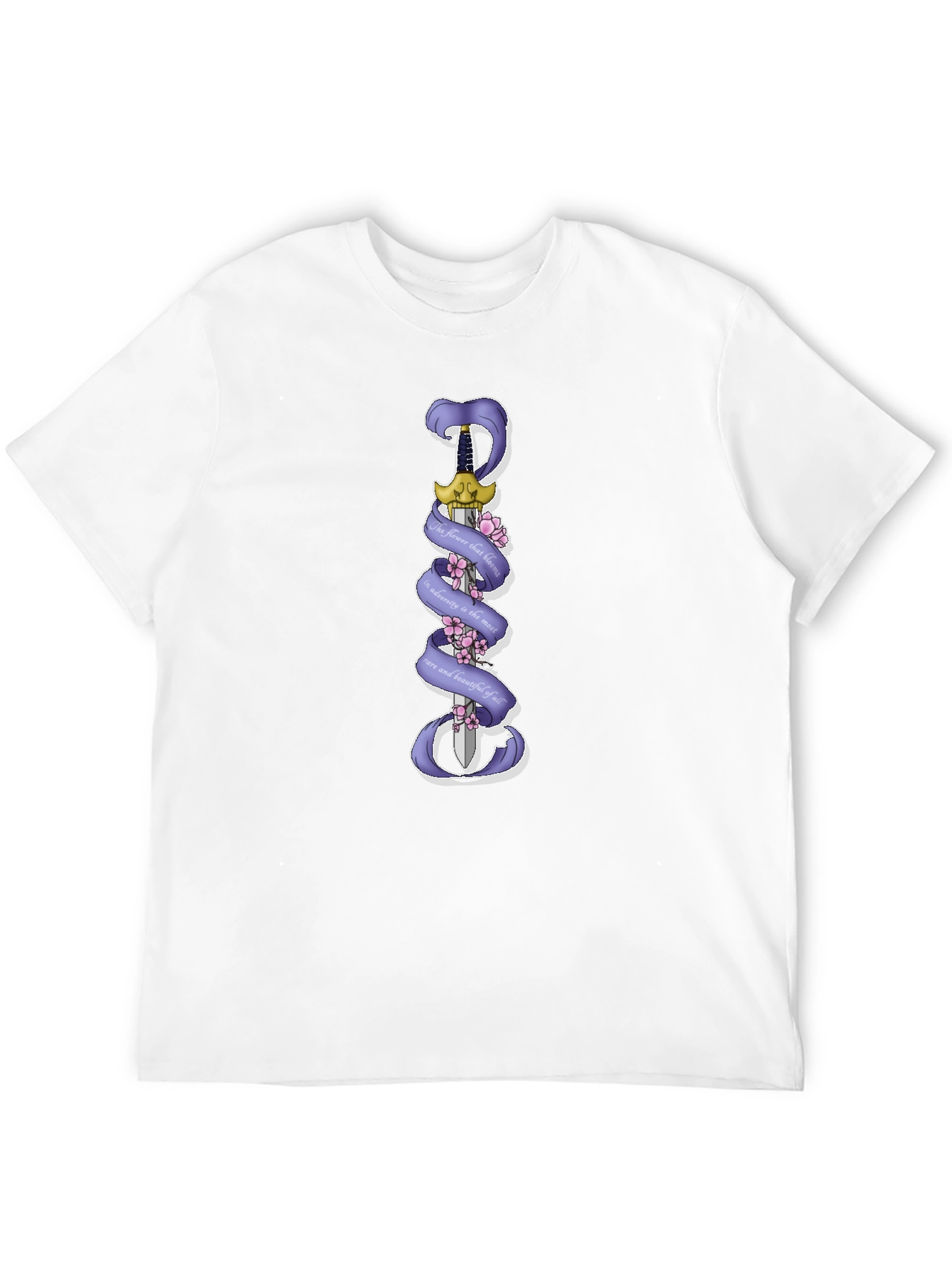 Black Sword & Ribbon Graphic T-Shirt view 12