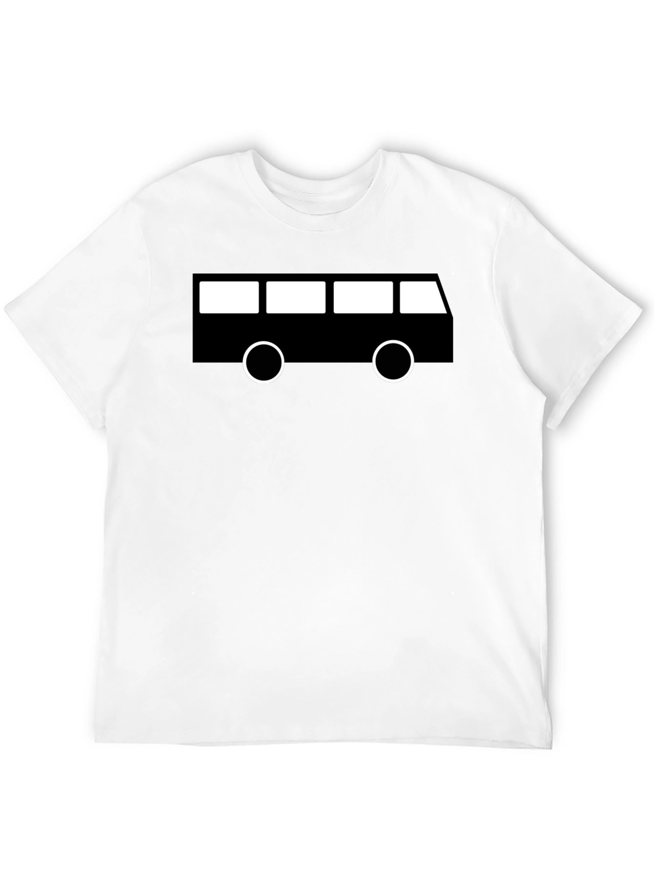 Black Retro Bus Graphic Tee - Black view 12