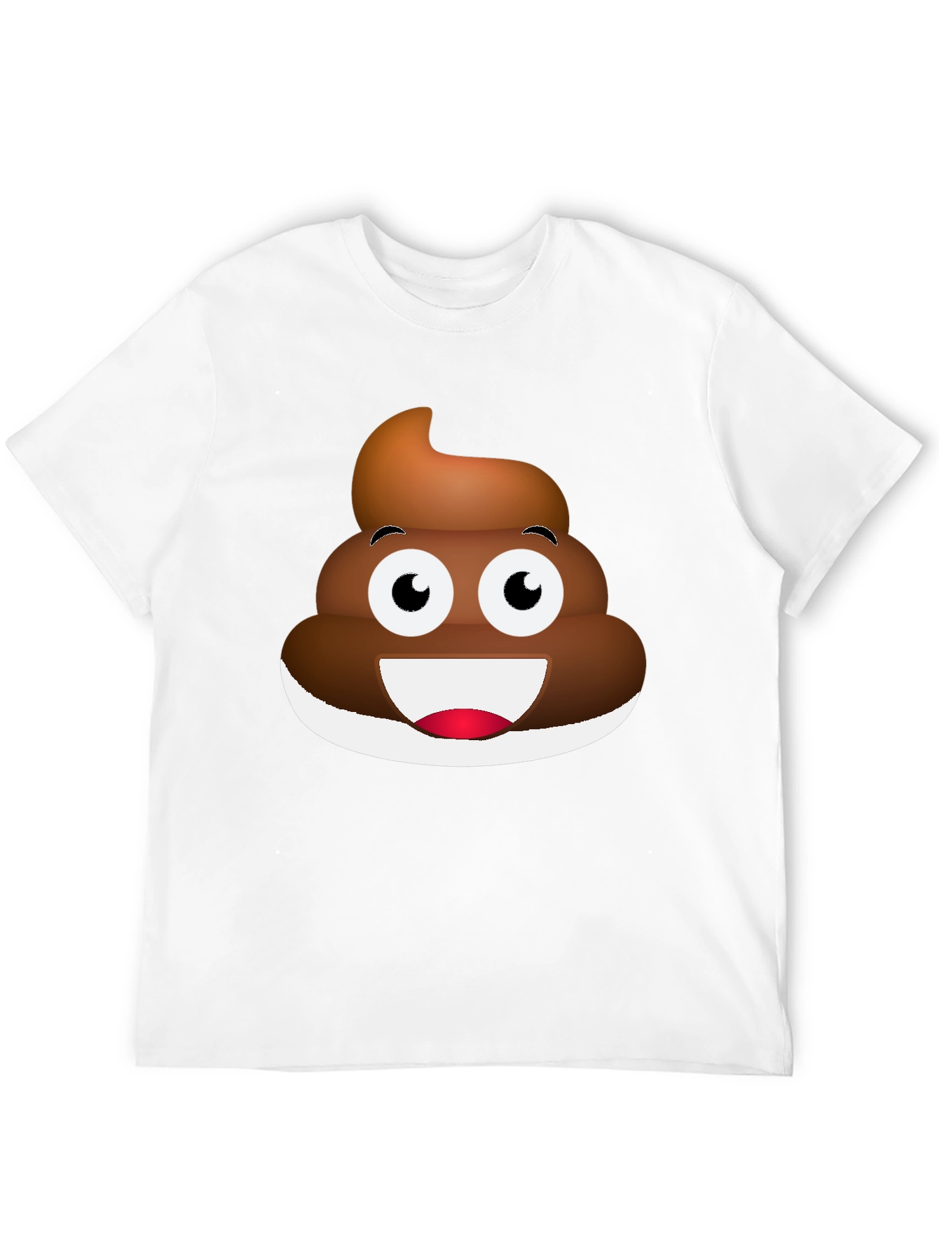 Black Emoji Poop T-Shirt - Funny Casual Tee view 12