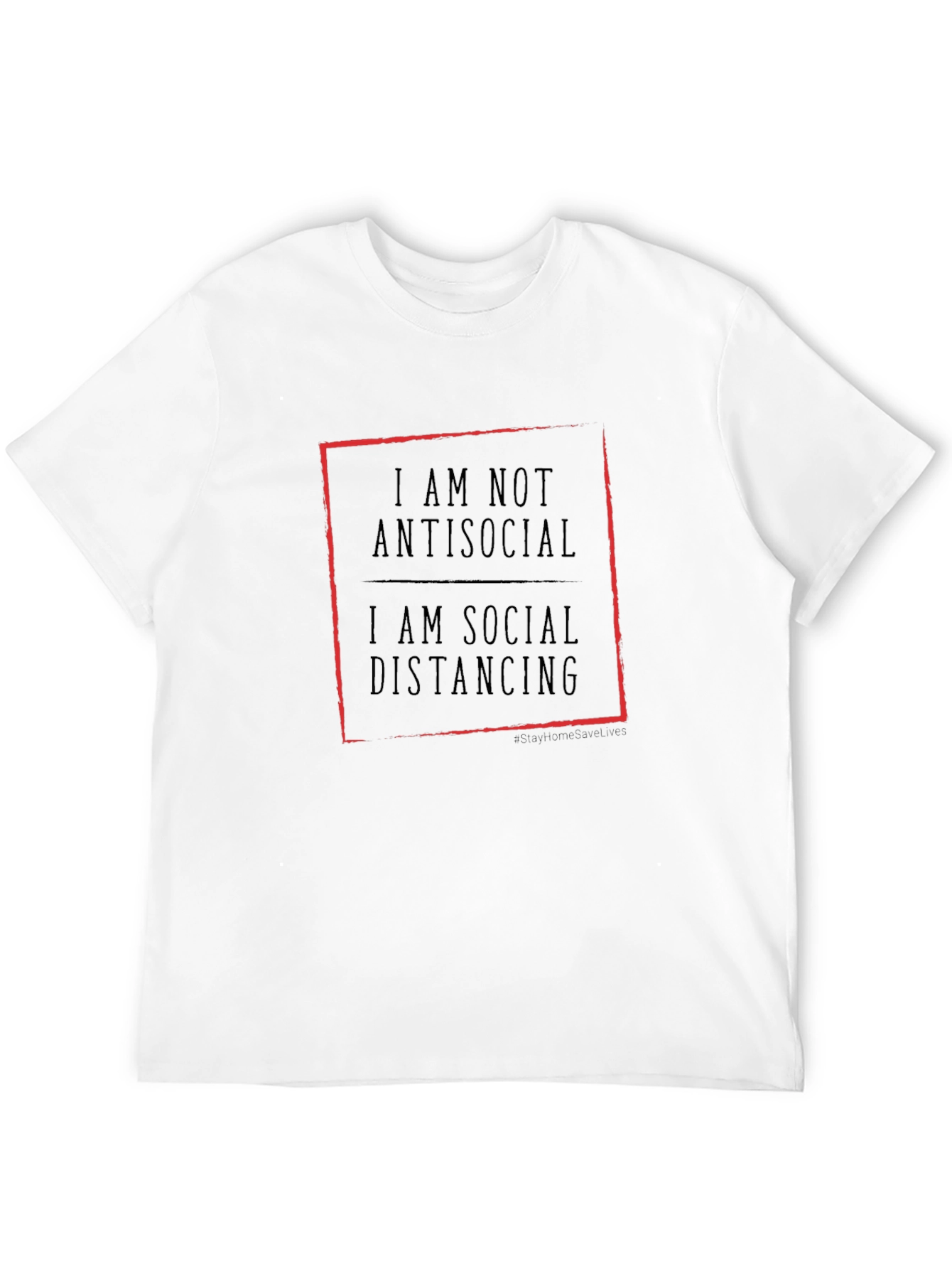 Black Social Distancing T-Shirt - Anti-Social Graphic Tee view 12