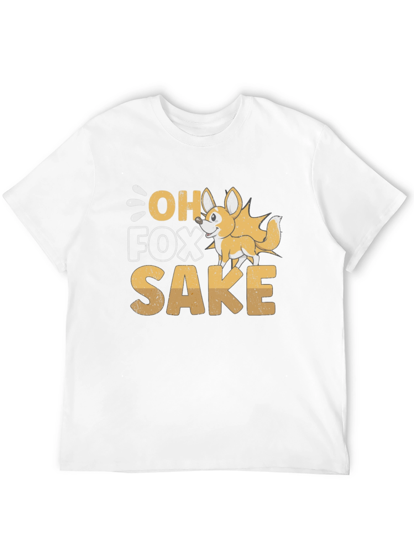 Black Oh Fox Sake Funny T-Shirt view 12