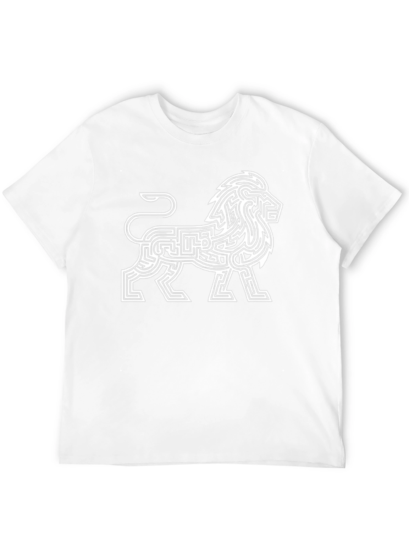 Black Lion Maze T-Shirt - Stylish & Unique Design view 12