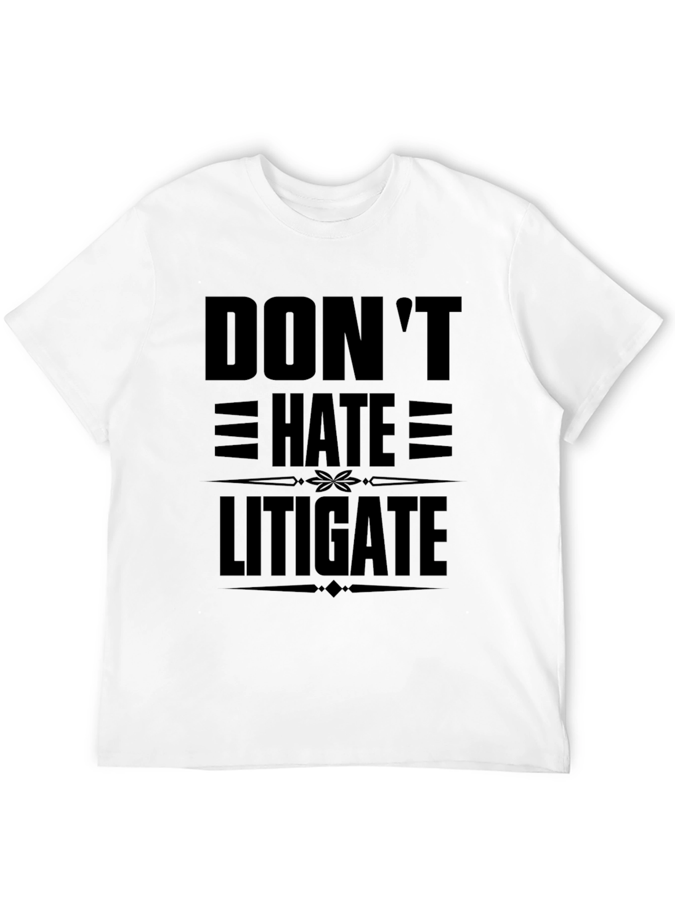Black Don't Hate Litigate Black Graphic Tee view 12