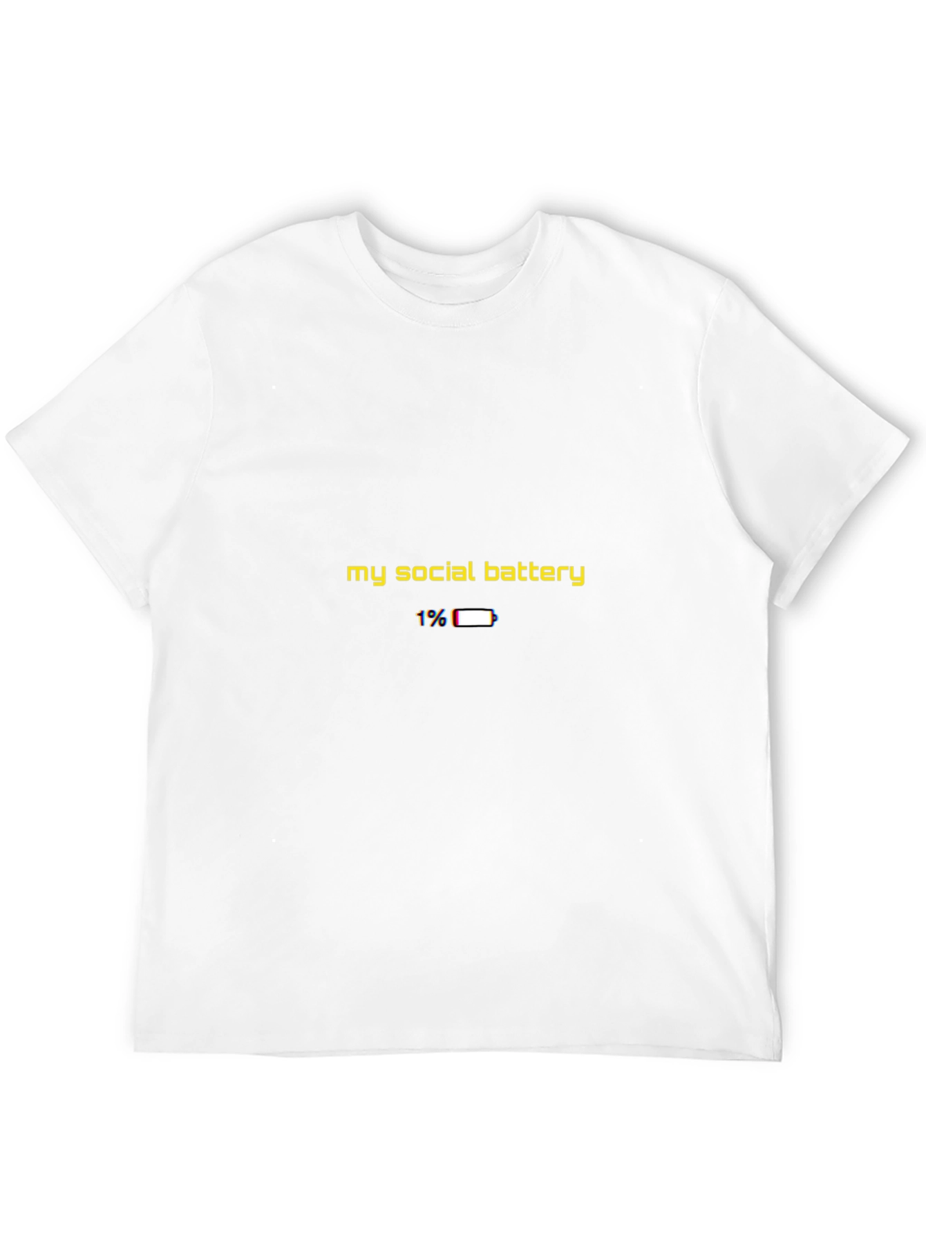 Black Social Battery T-Shirt view 12