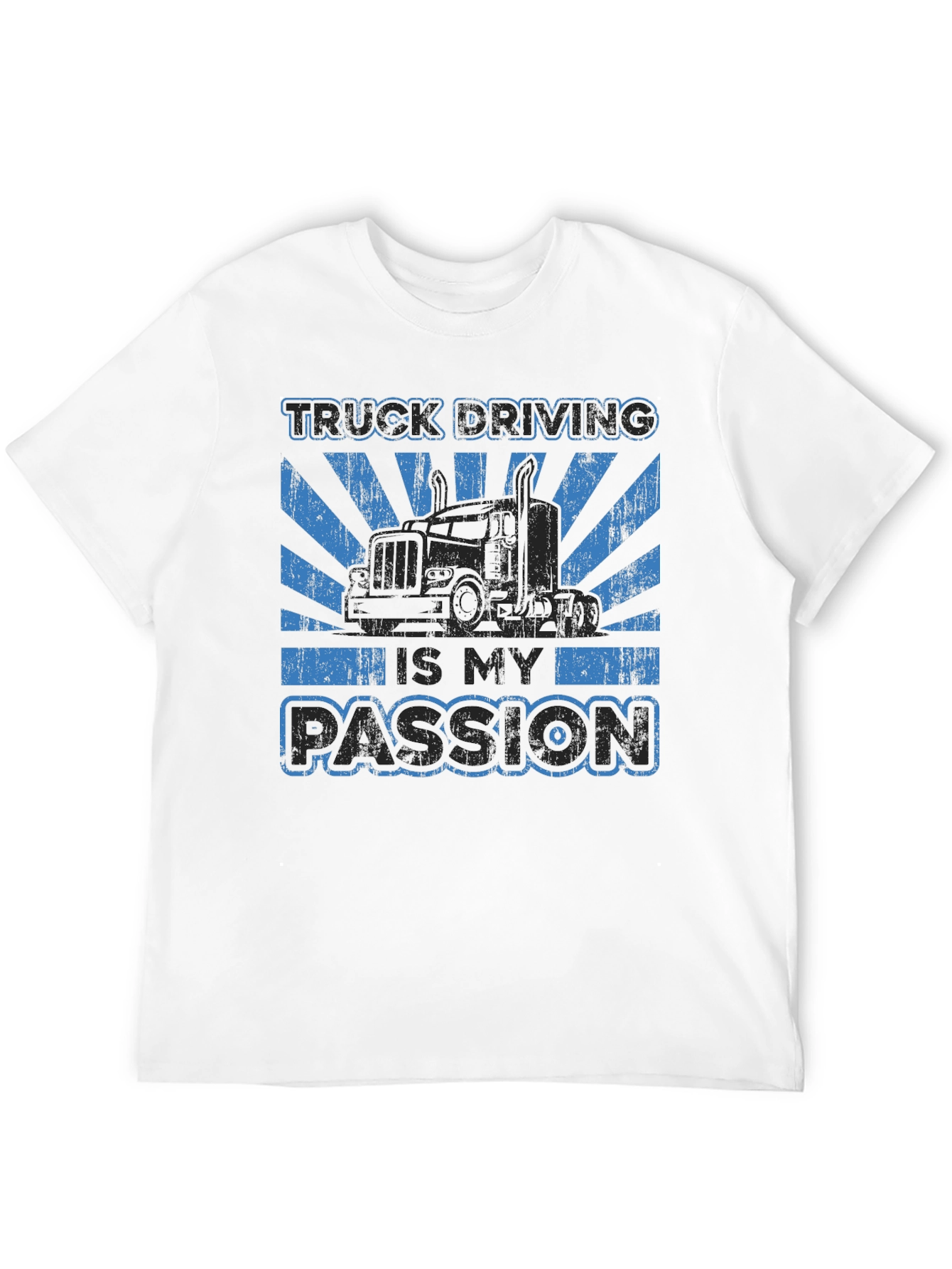 Black Truck Driving Passion T-Shirt view 12