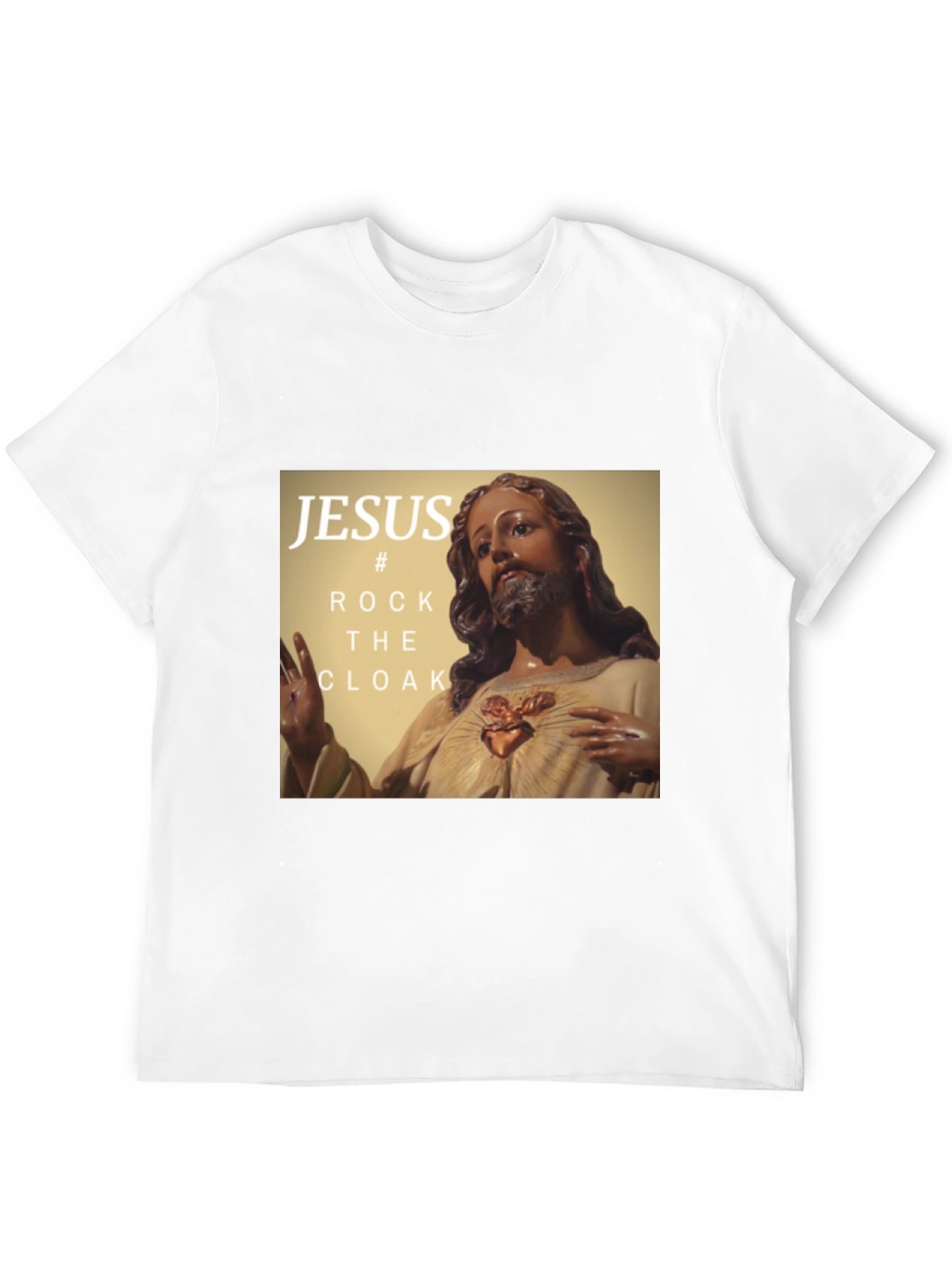 Black Jesus Rock the Cloak Graphic T-Shirt view 12