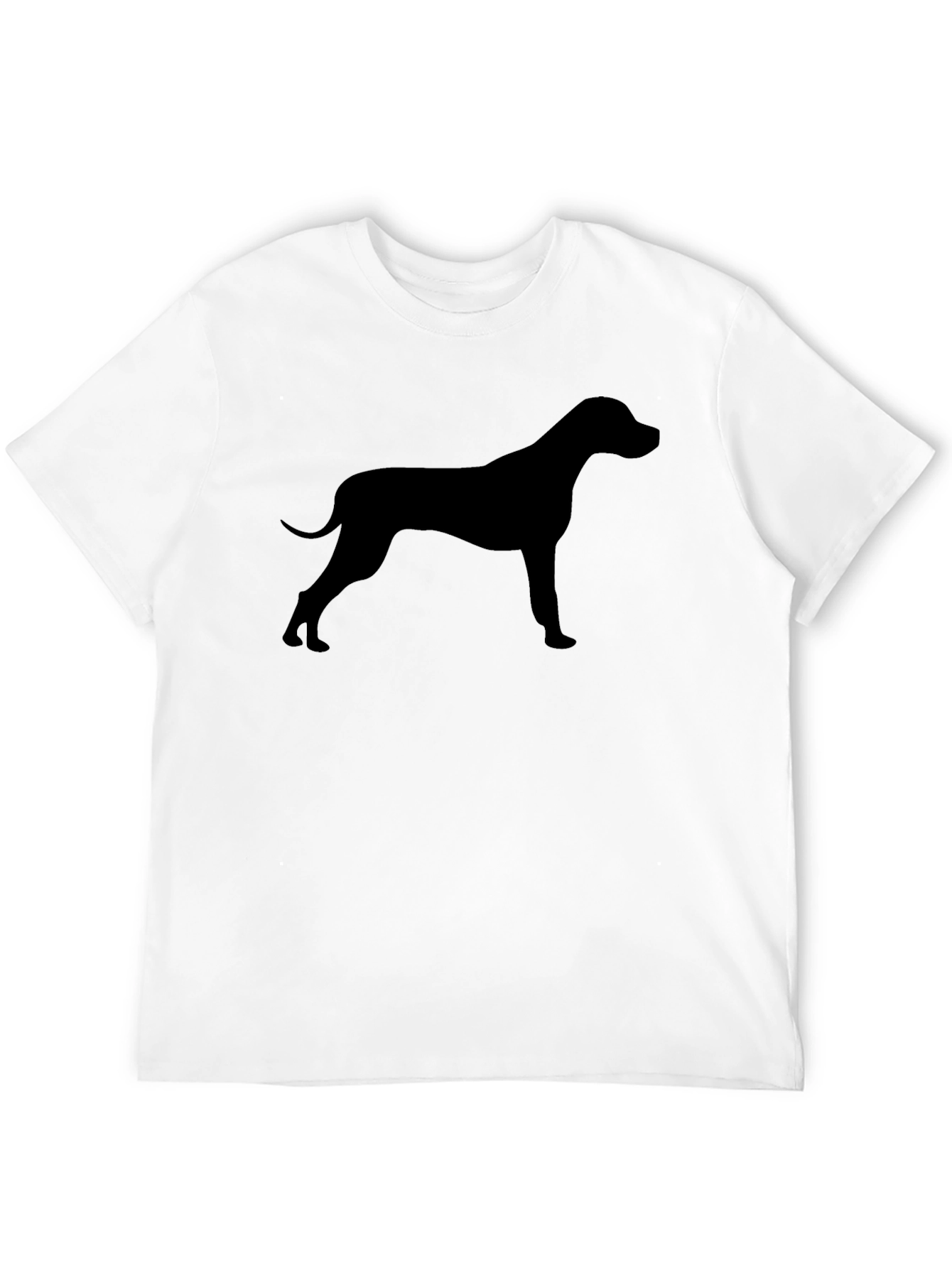 Black Dog Silhouette Black T-Shirt view 12