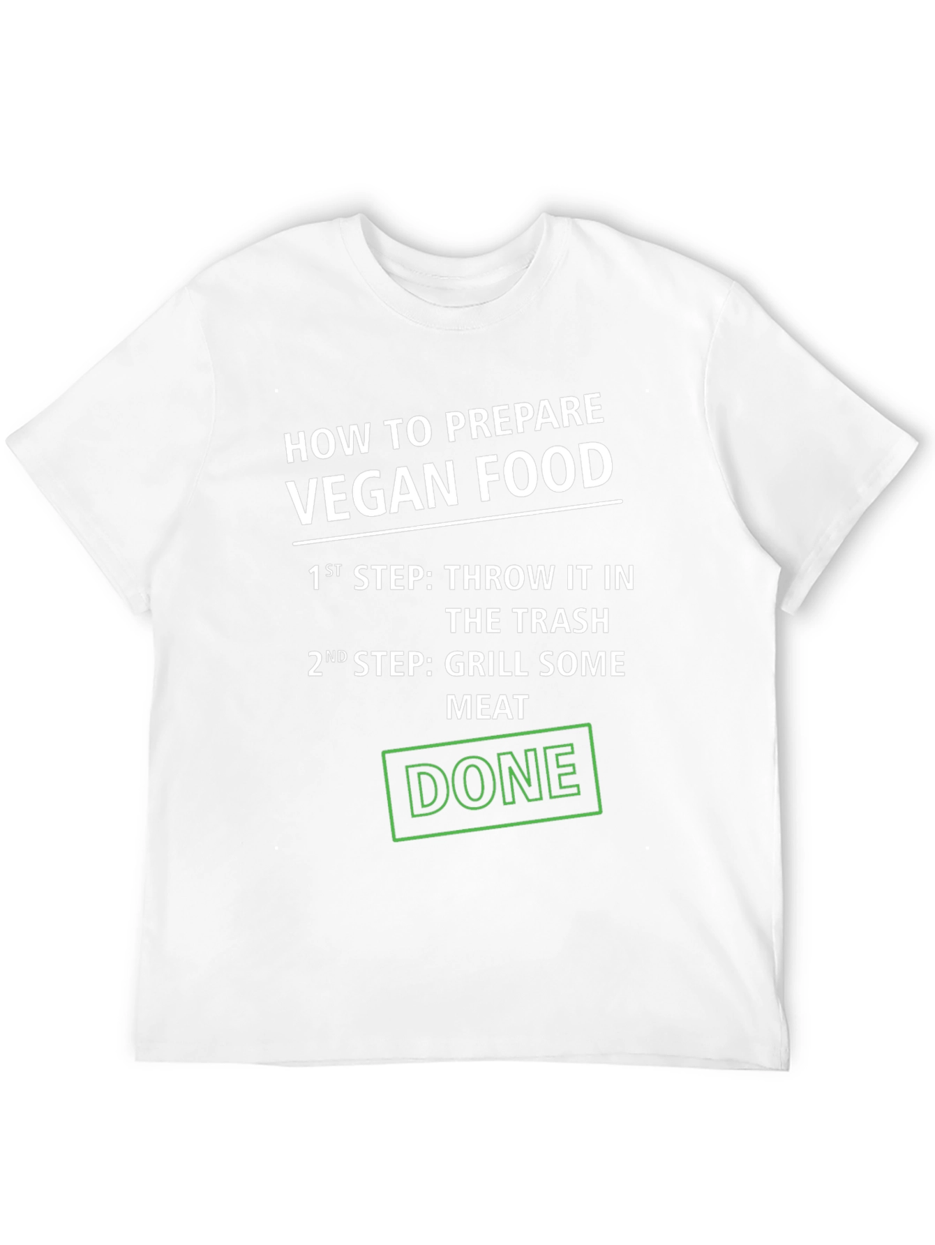 Black Vegan Food Prep Funny T-Shirt view 12