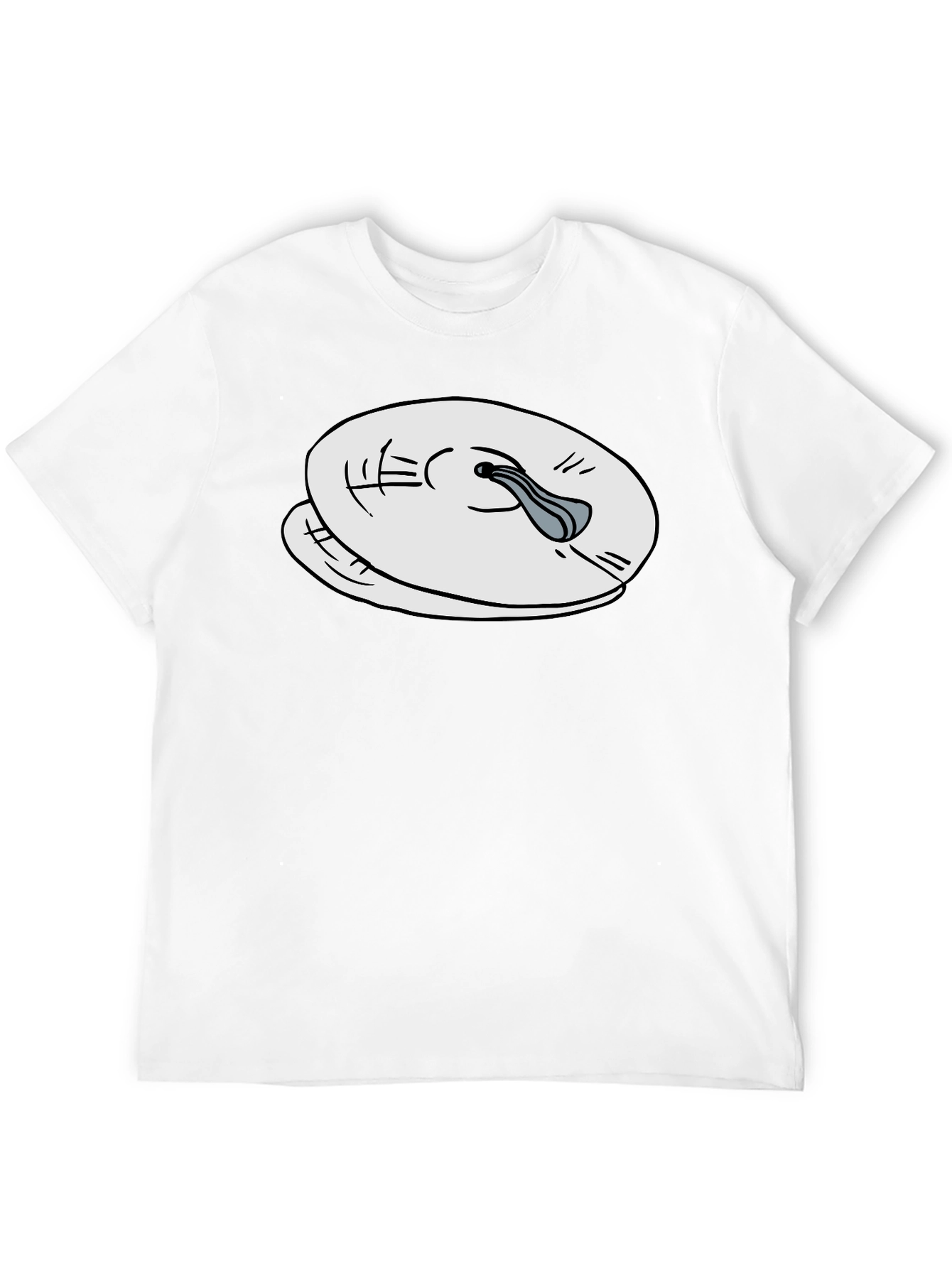 Black Black T-Shirt with Abstract Cymbal Graphic view 12