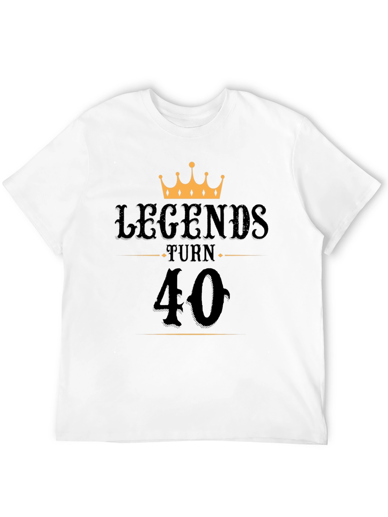 Black Legends Turn 40 Birthday T-Shirt view 12