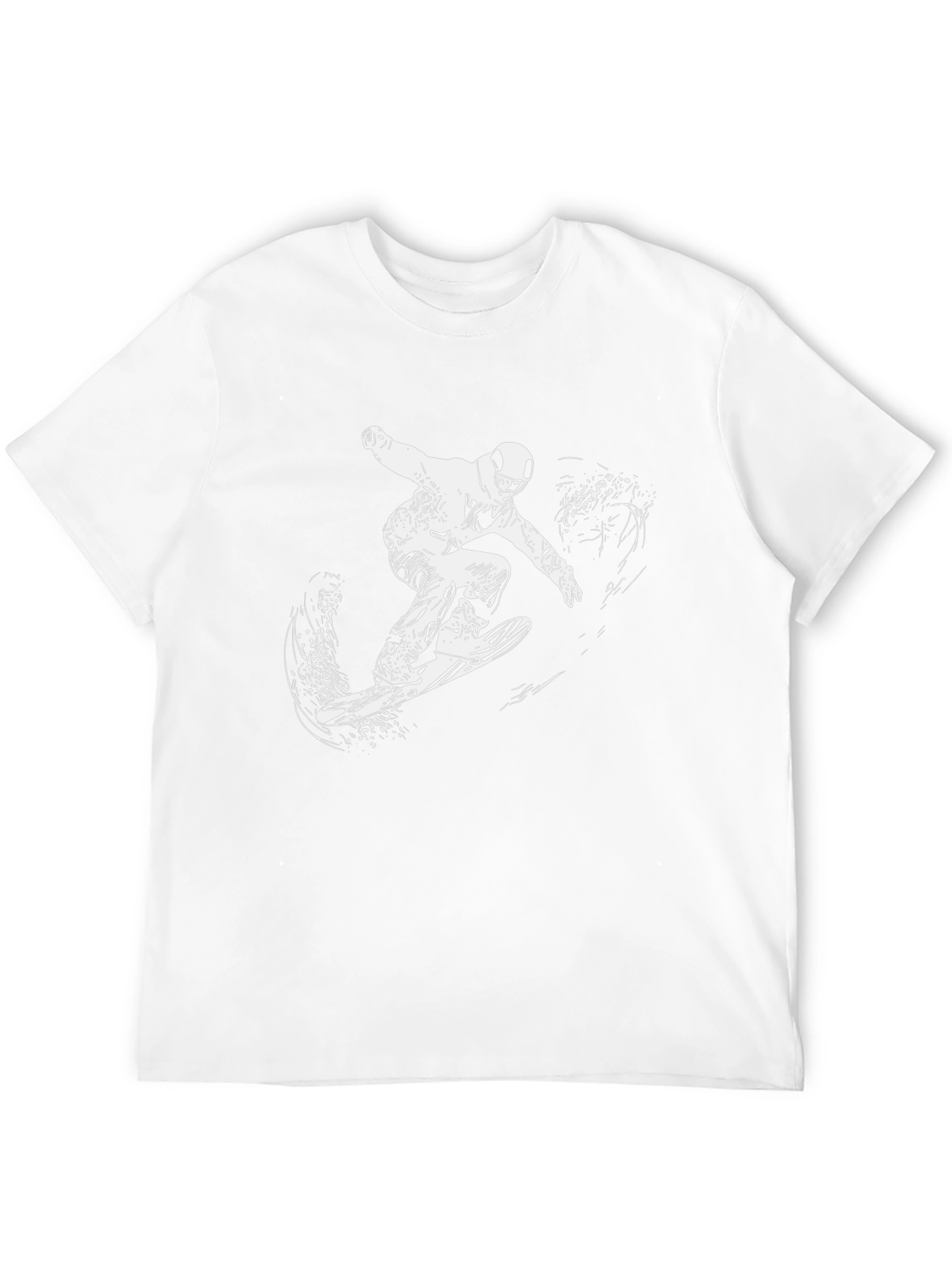 Black Black Graphic Tee - Snowboarder Design view 12