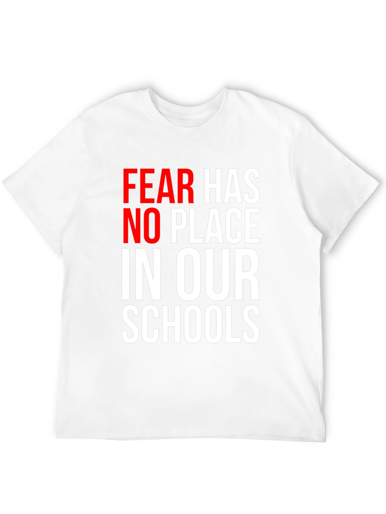 Black Fear Has No Place in Our Schools Graphic Tee view 12