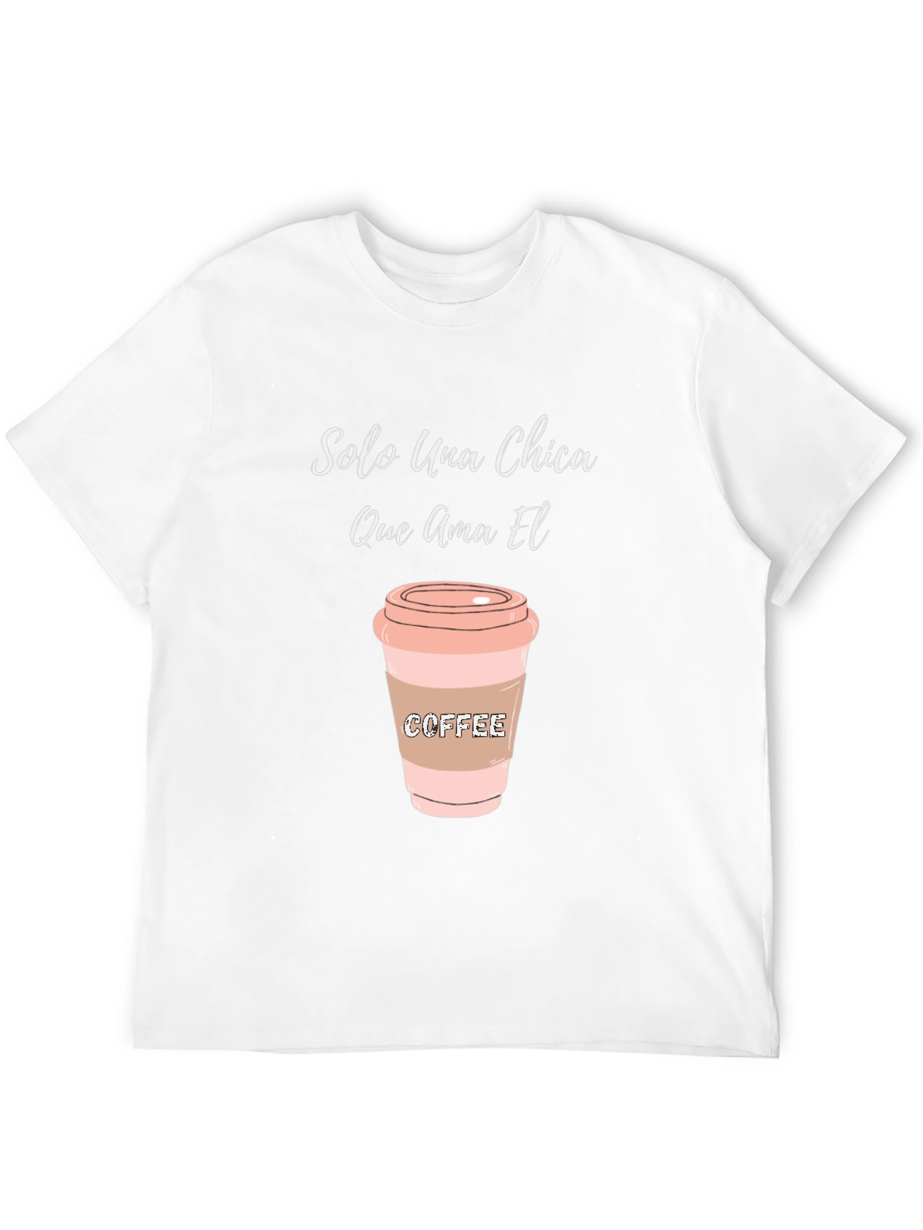 Black Coffee Lover's Tee: Solo Una Chica Graphic T-Shirt view 12
