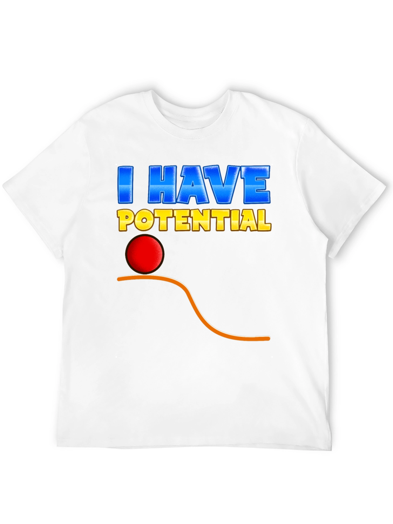 Black I Have Potential T-Shirt - Physics Pun Tee view 12
