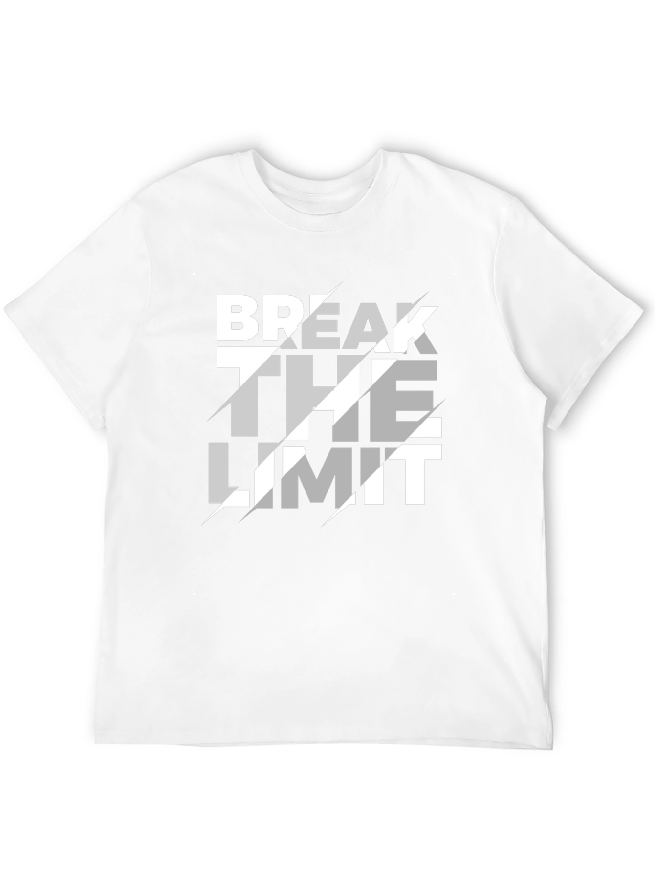 Black Break The Limit Graphic Tee - Black Cotton T-Shirt view 12