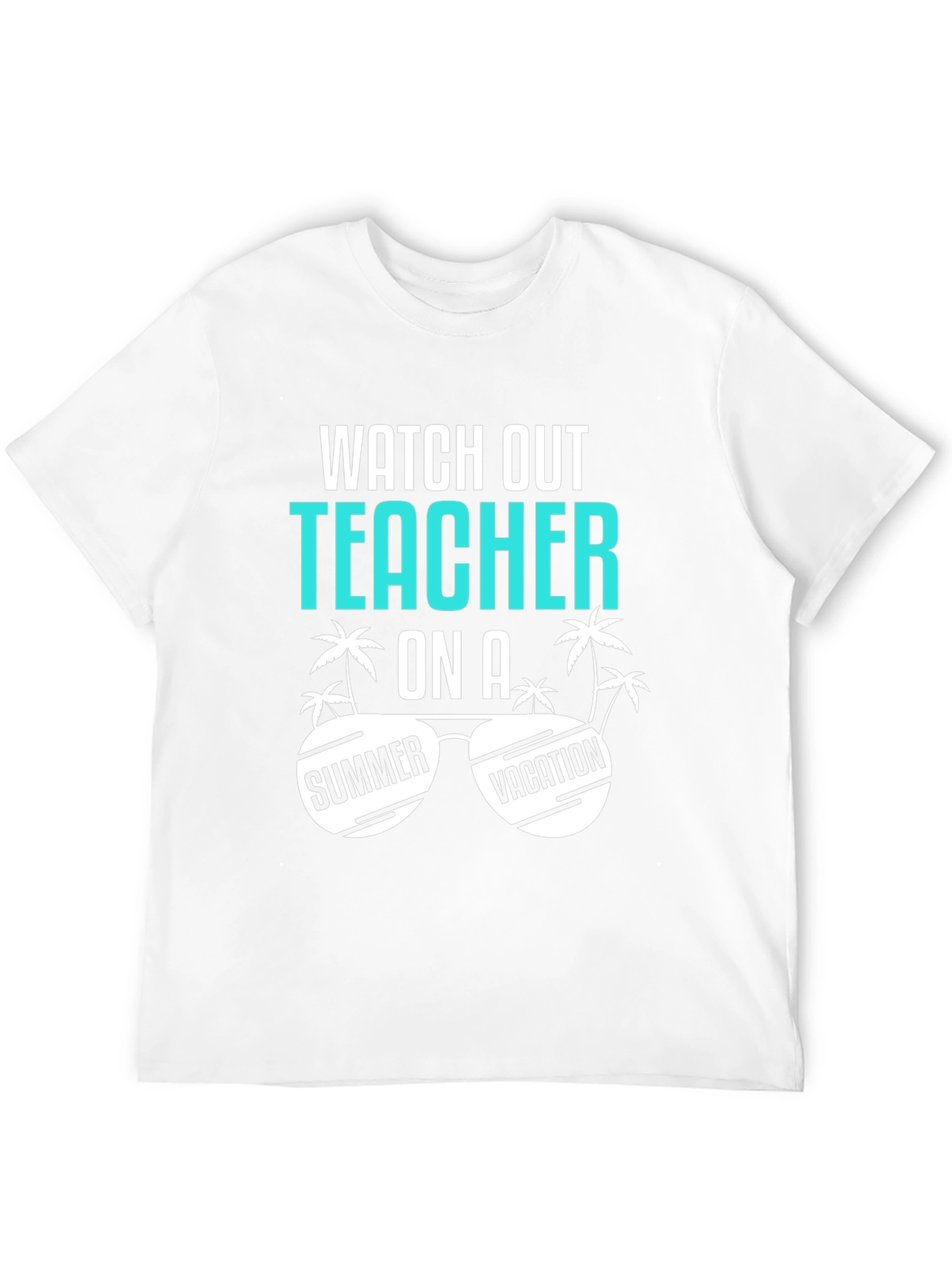 Black Teacher Summer Vacation T-Shirt view 12