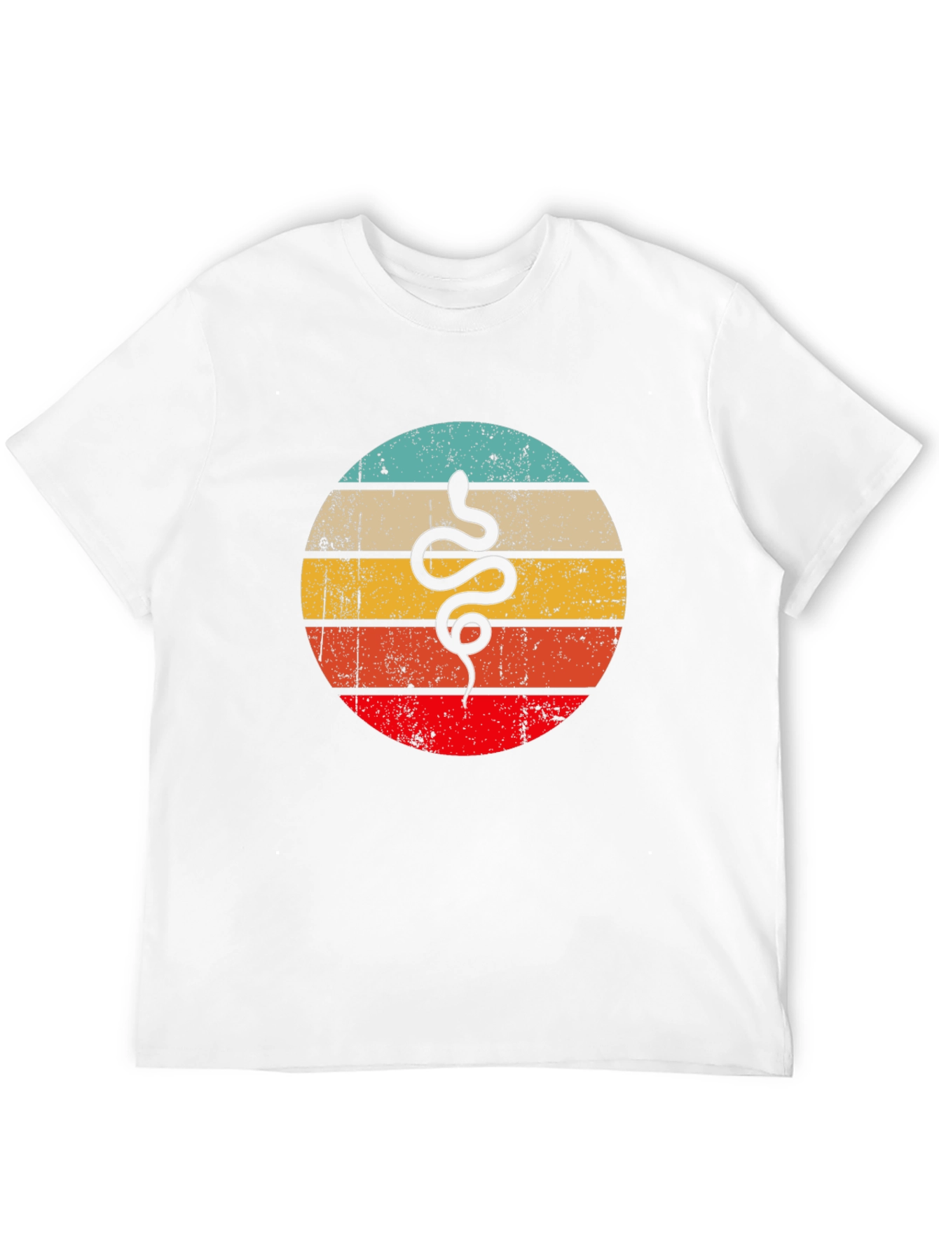 Black Retro Snake Graphic Tee - Vintage Style T-Shirt view 12