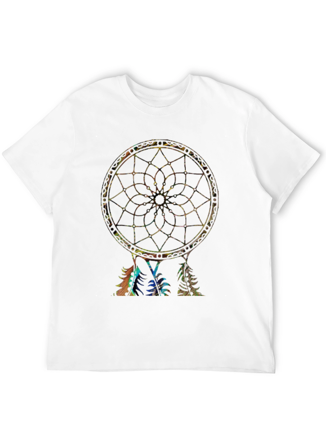 Black Dreamcatcher Graphic Print Black T-Shirt view 12