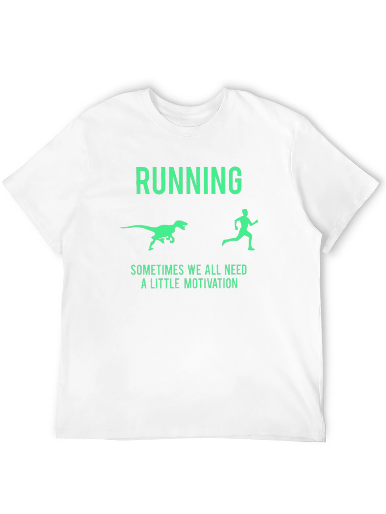 Black Running Dinosaur Motivation Graphic Tee view 12
