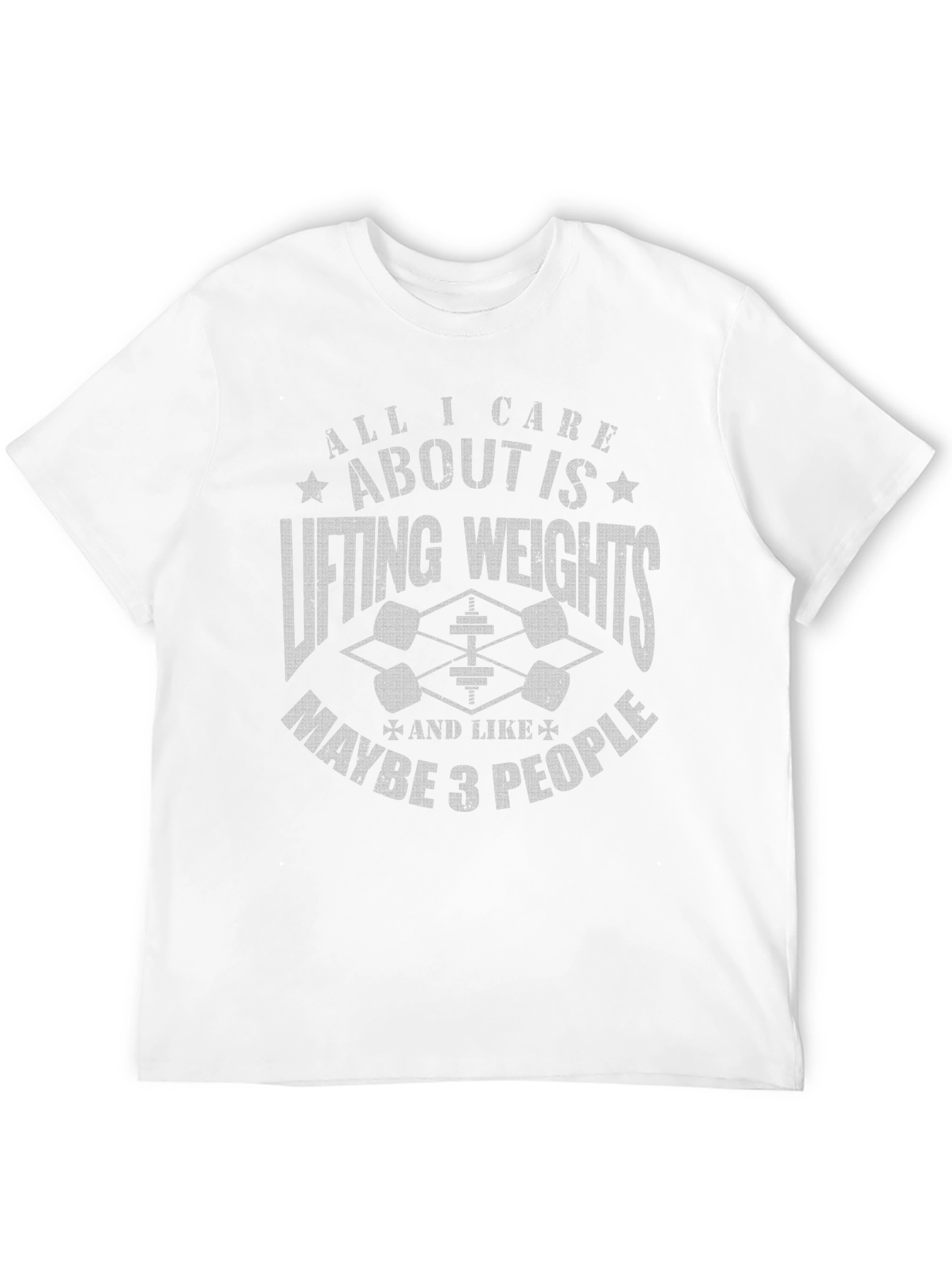 Black Weightlifting Graphic Tee: Lifting Weights & Maybe 3 People view 12