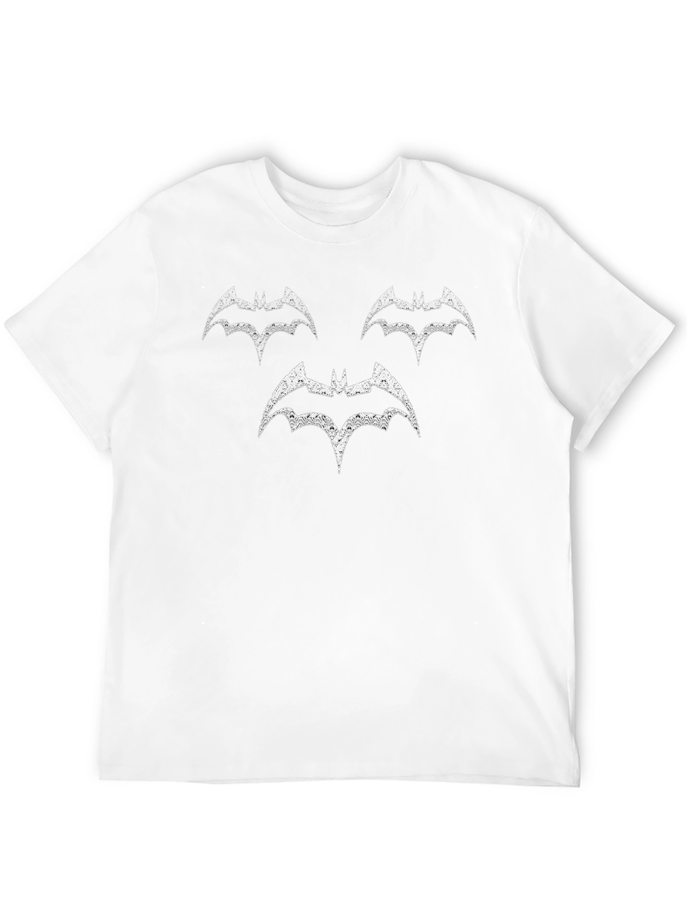 Bat Symbol Graphic Print Black T-Shirt - 12