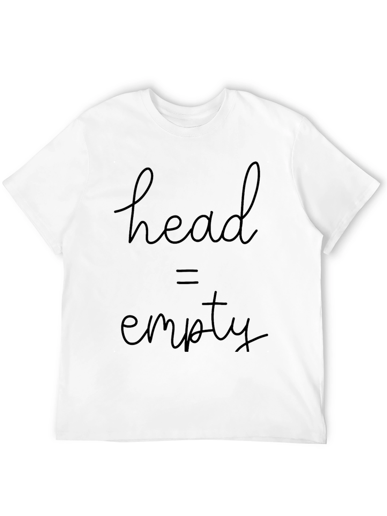 Black Head Empty T-Shirt - Funny Graphic Tee for Casual Wear view 12