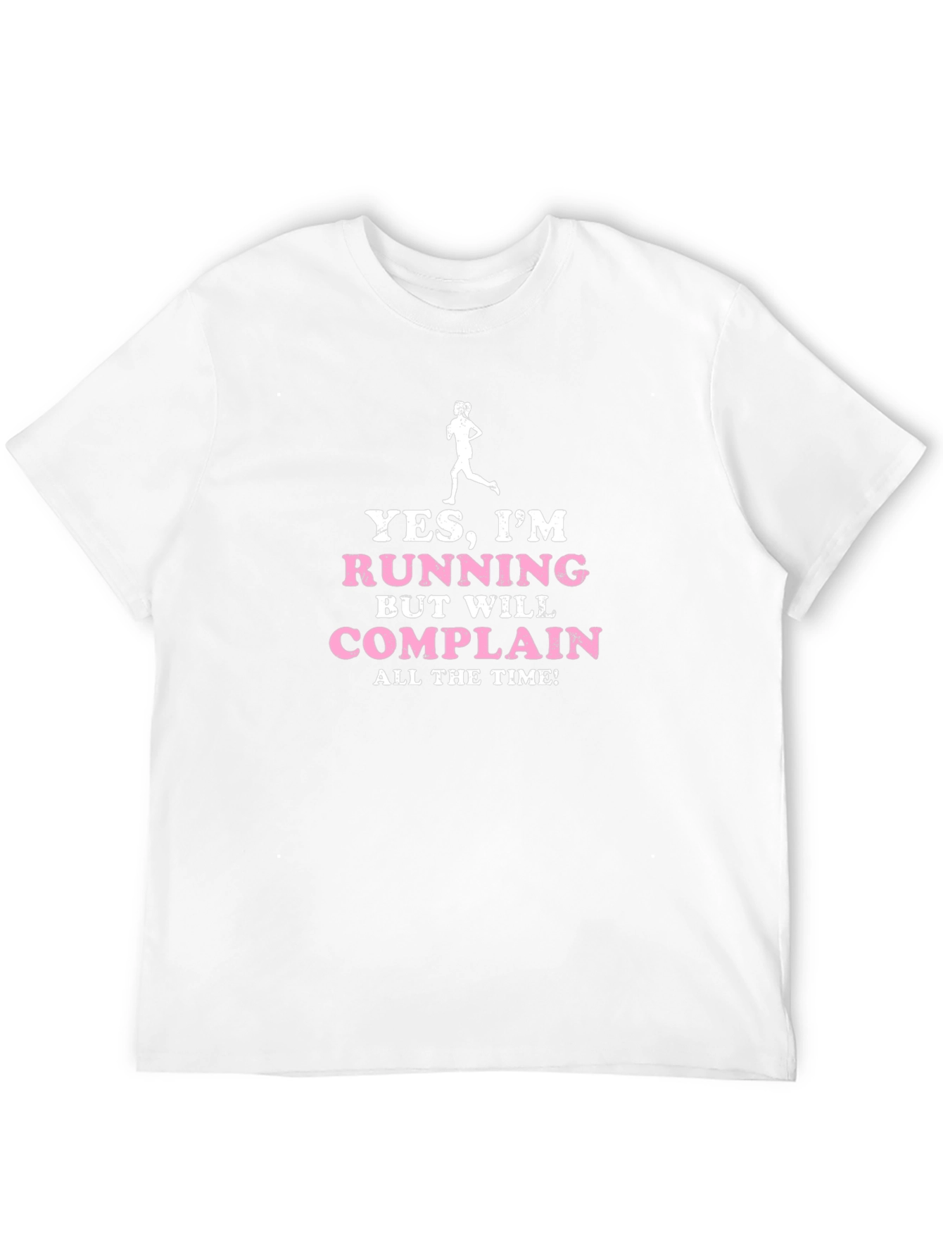 Black Funny Running T-Shirt: Yes, I'm Running, But Will Complain view 12