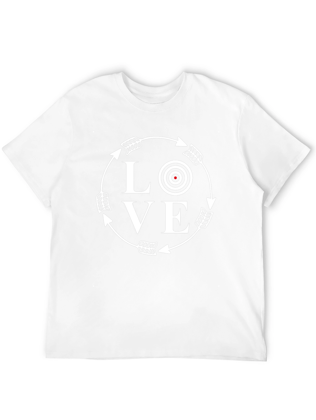 Black Love Target T-Shirt - Archer Arrow Design view 12