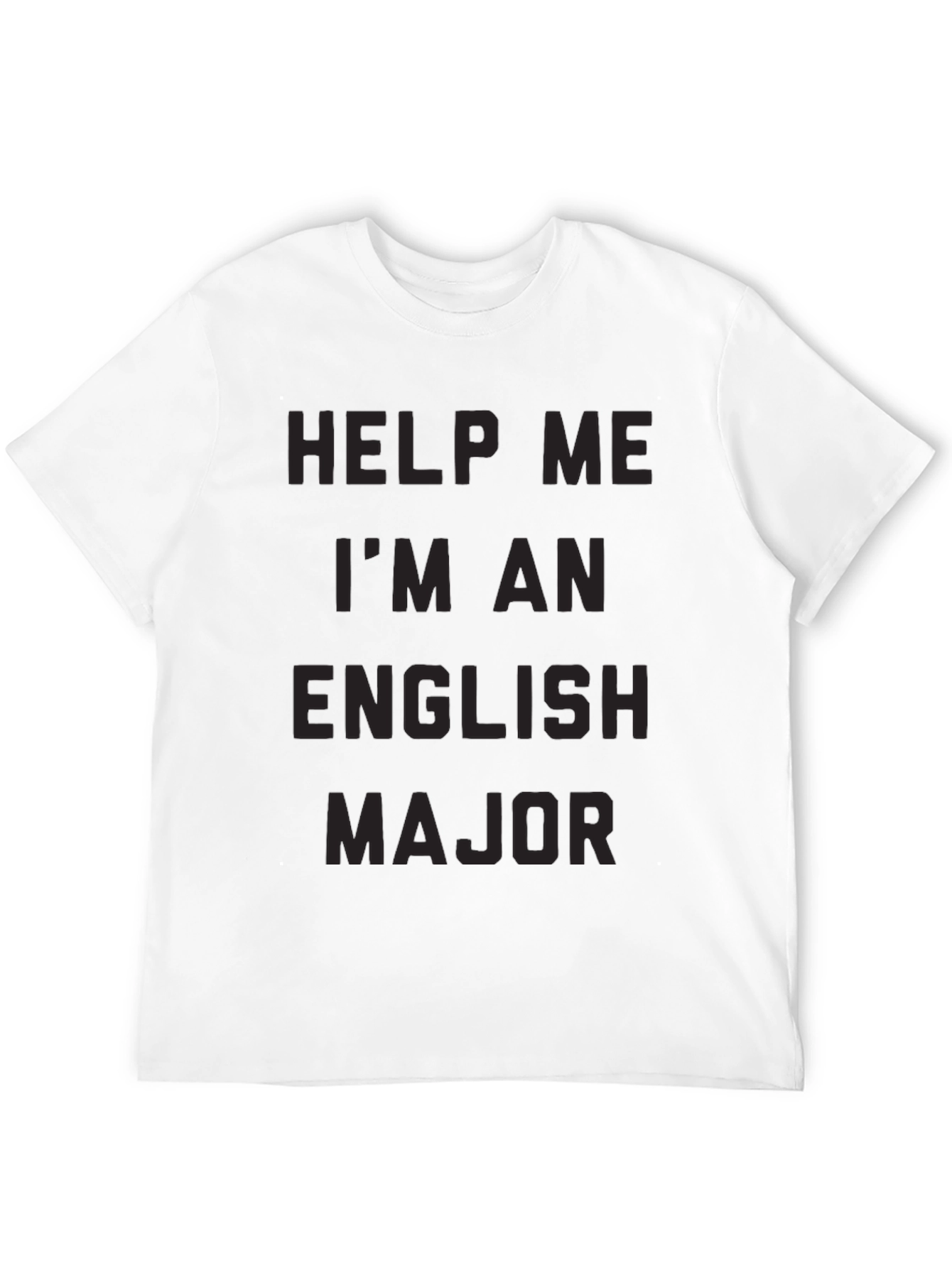 Black Help Me I'm An English Major T-Shirt view 12