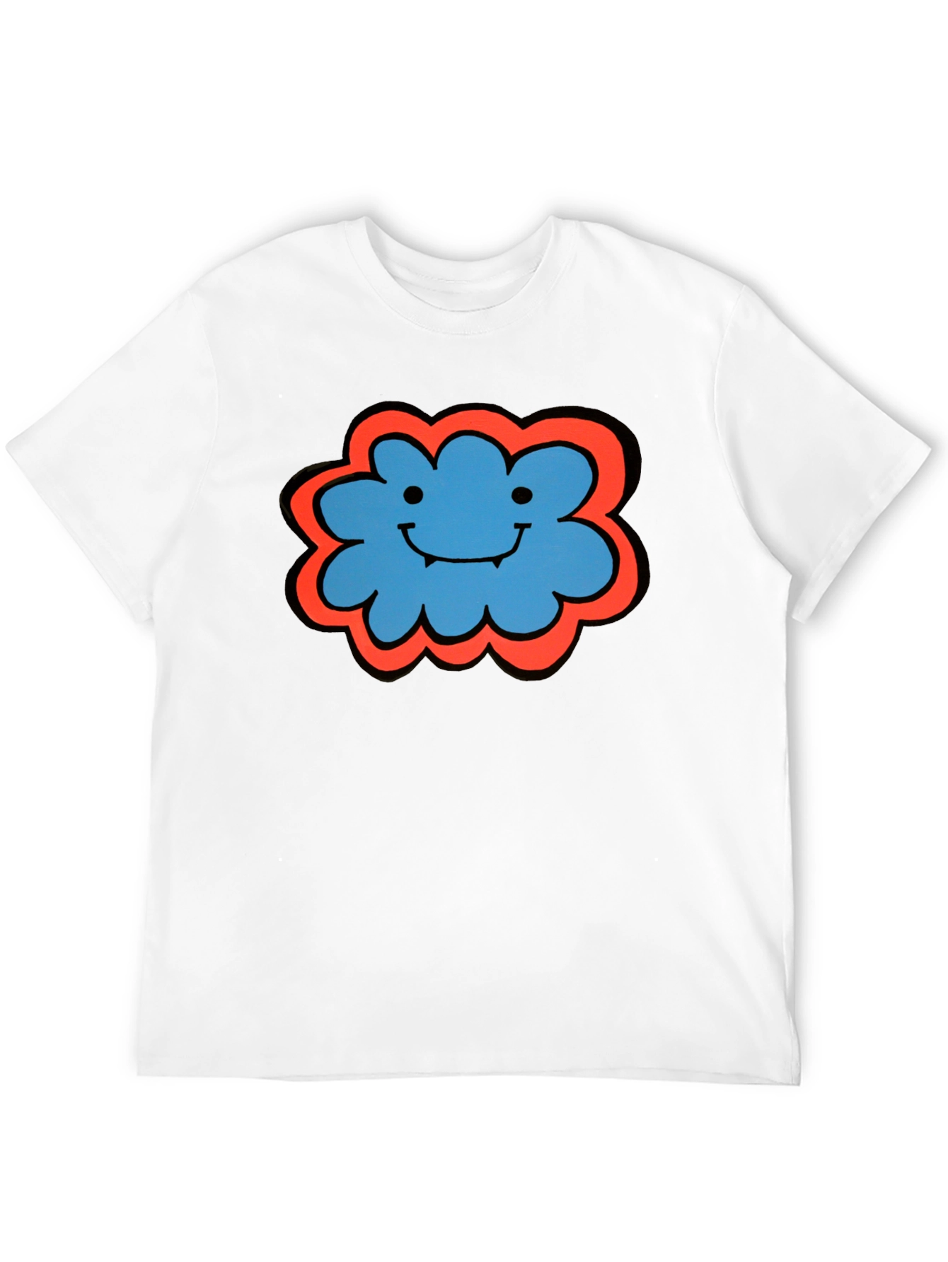 Black Whimsical Cloud T-Shirt - Soft Cotton Tee view 12