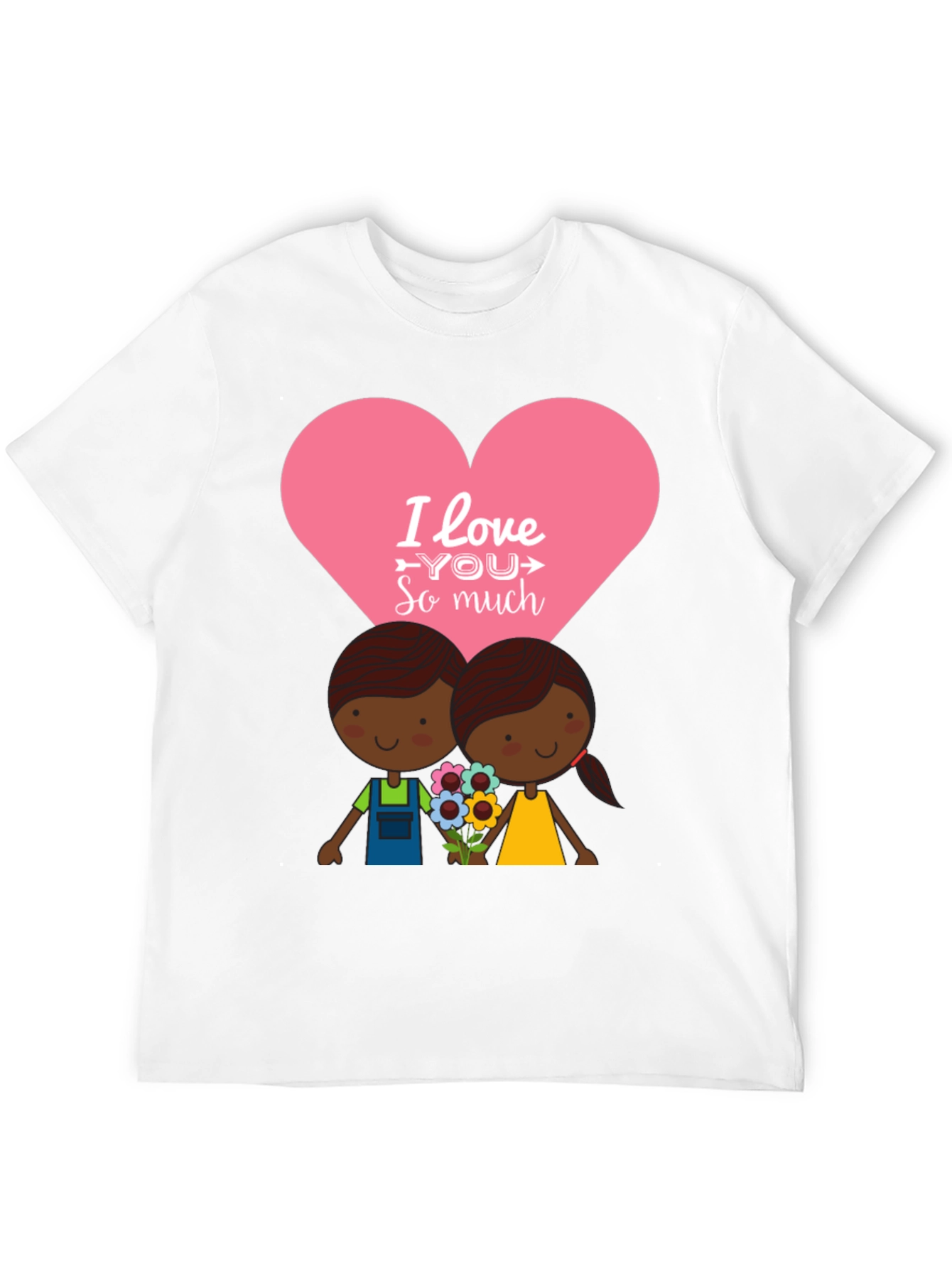 Black I Love You So Much Graphic T-Shirt view 12