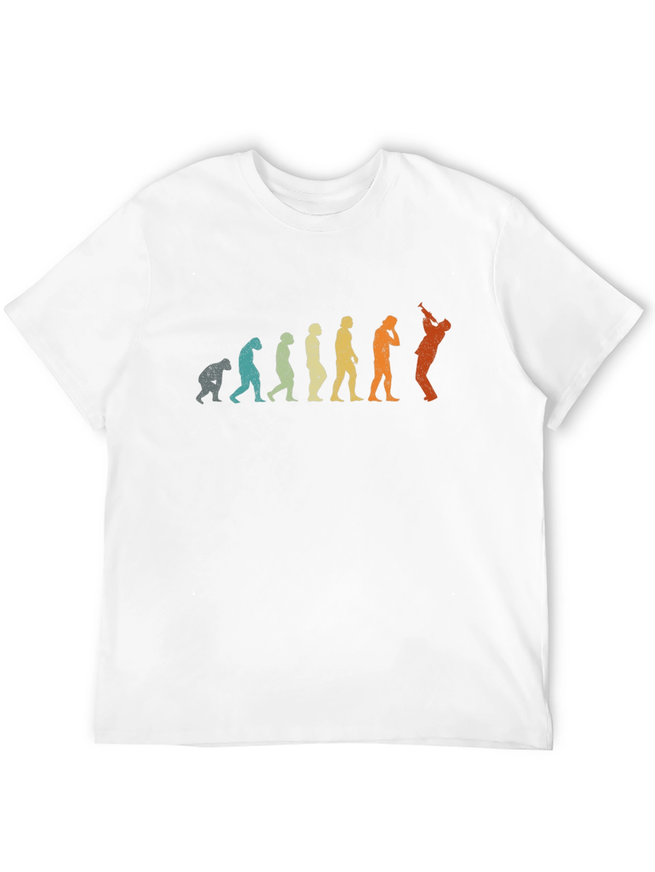 Black Evolution of Saxophone Player T-Shirt view 12