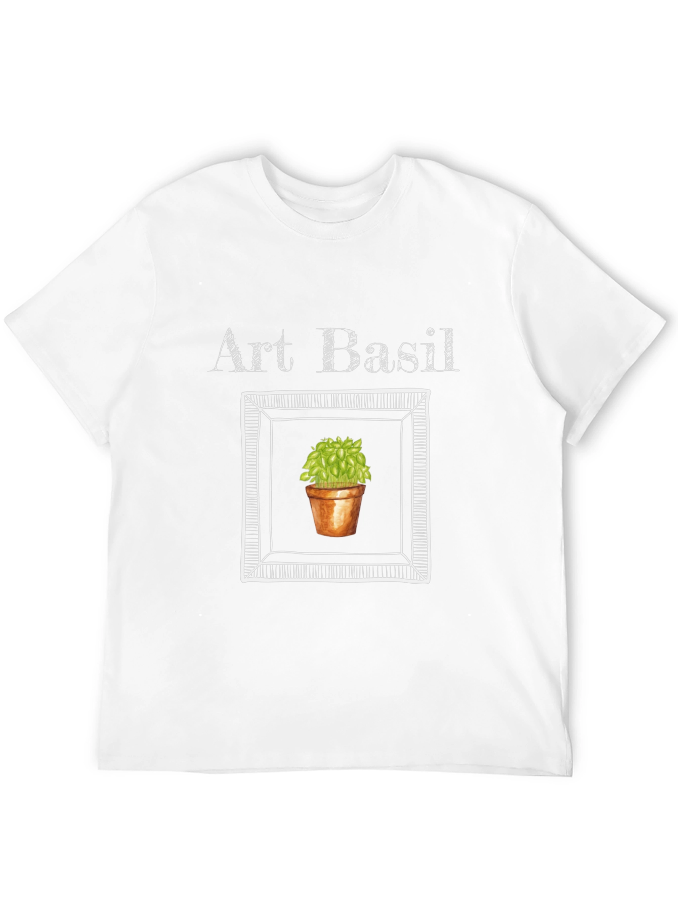 Black Art Basil Graphic T-Shirt - Unique Design view 12