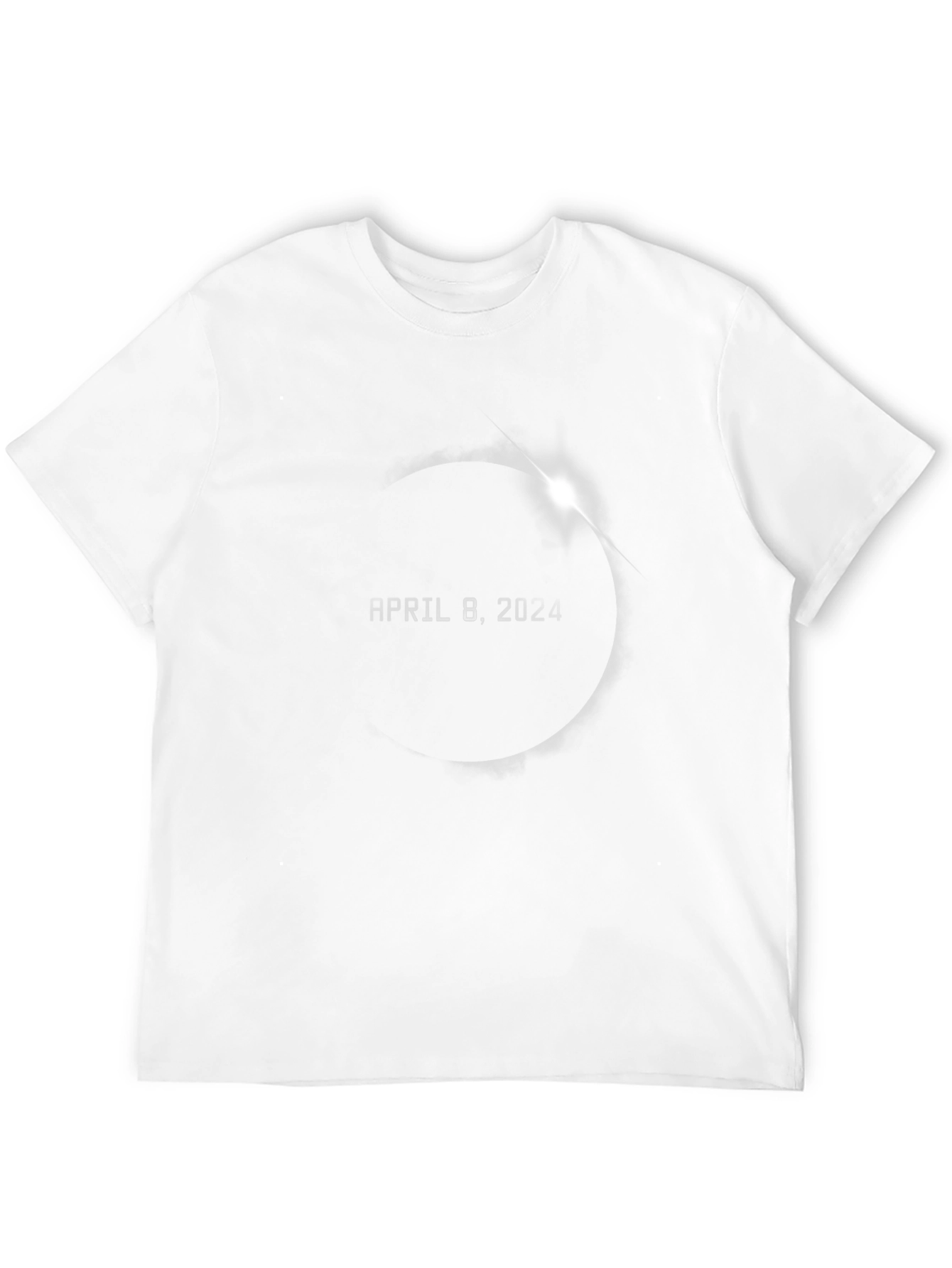 Black April 8, 2024 Eclipse T-Shirt - Commemorative Black Tee view 12
