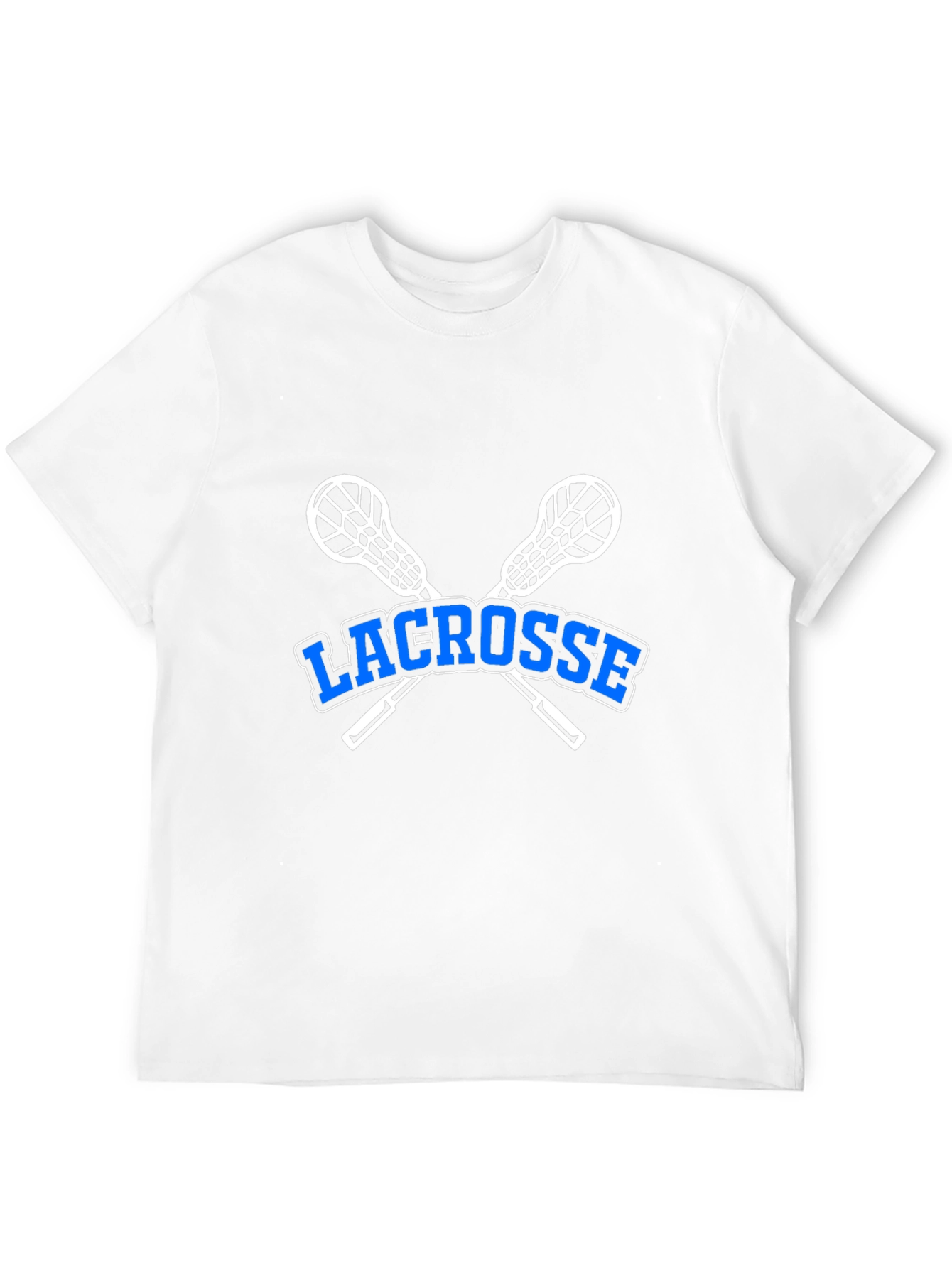 Black Lacrosse T-Shirt - Crossed Sticks Graphic view 12