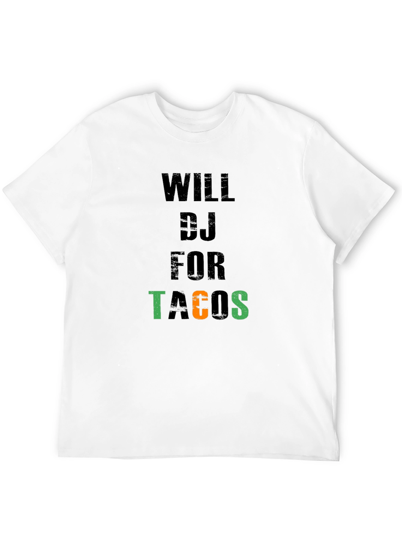 Black Will DJ for Tacos Black Cotton Graphic Tee view 12