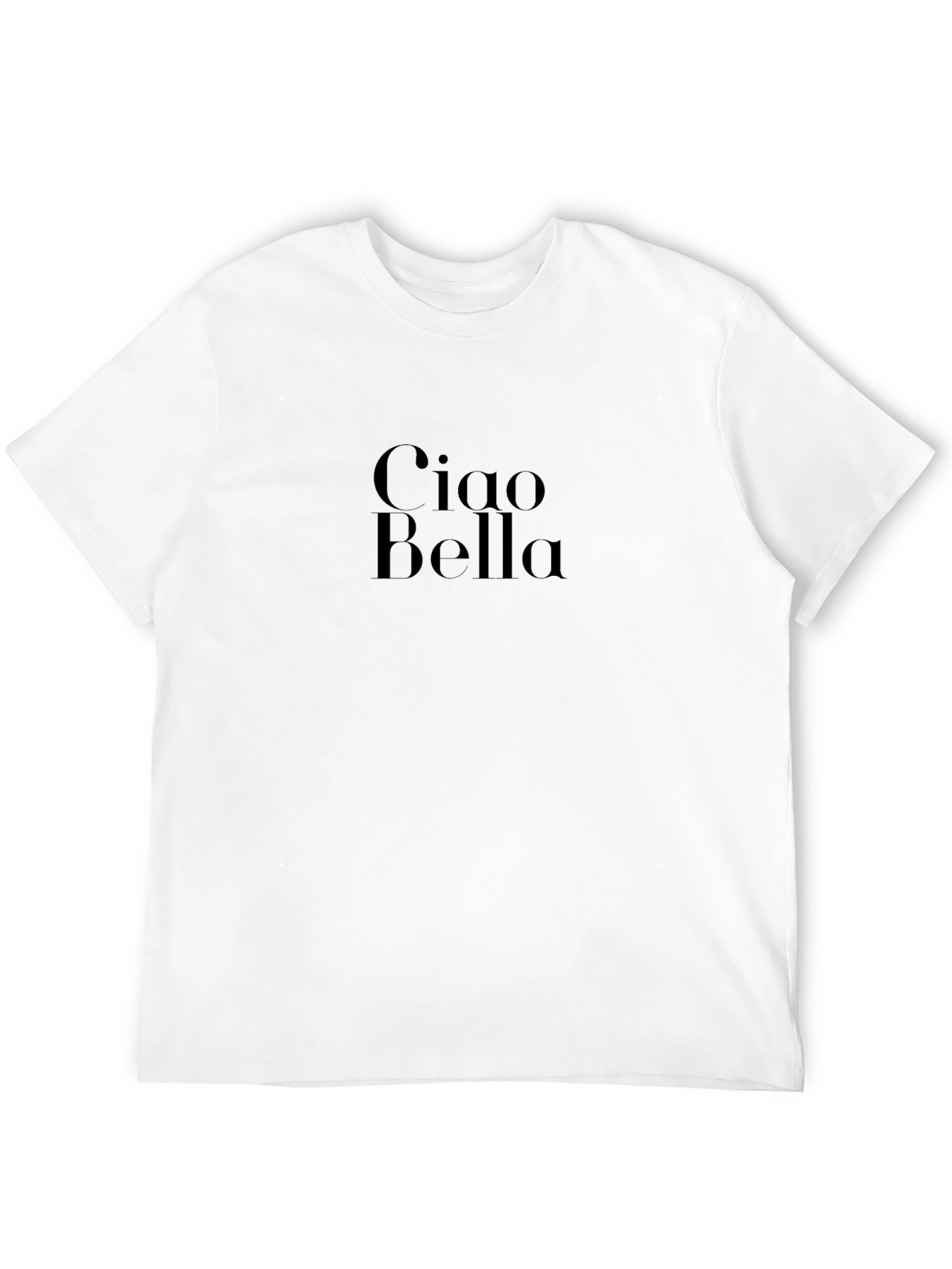 Black Ciao Bella Graphic Tee - Stylish & Comfortable Black T-Shirt view 12
