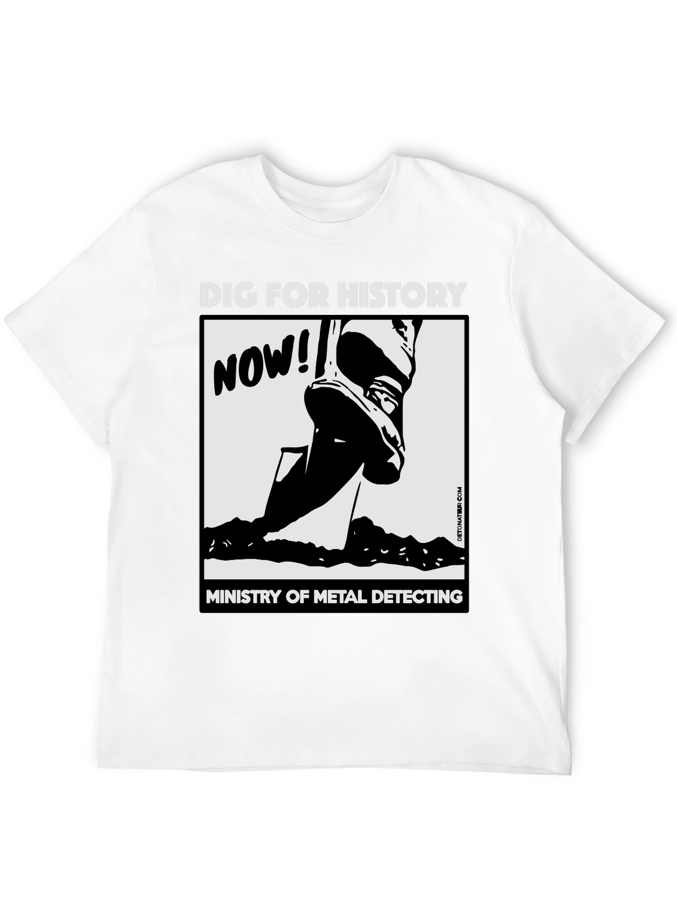 Black Dig For History Metal Detecting T-Shirt view 12