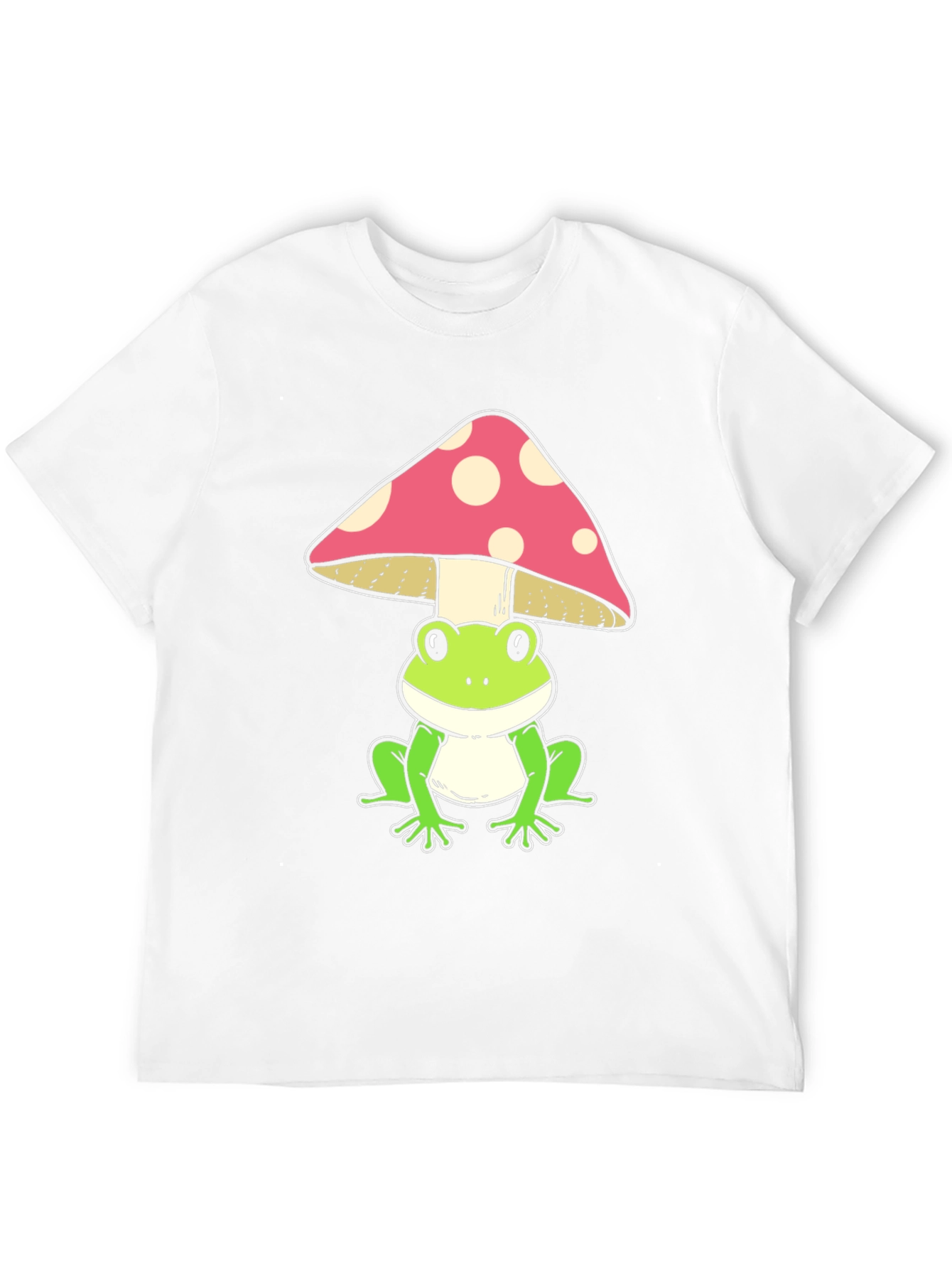 Black Frog Under Mushroom Graphic Tee - Black view 12