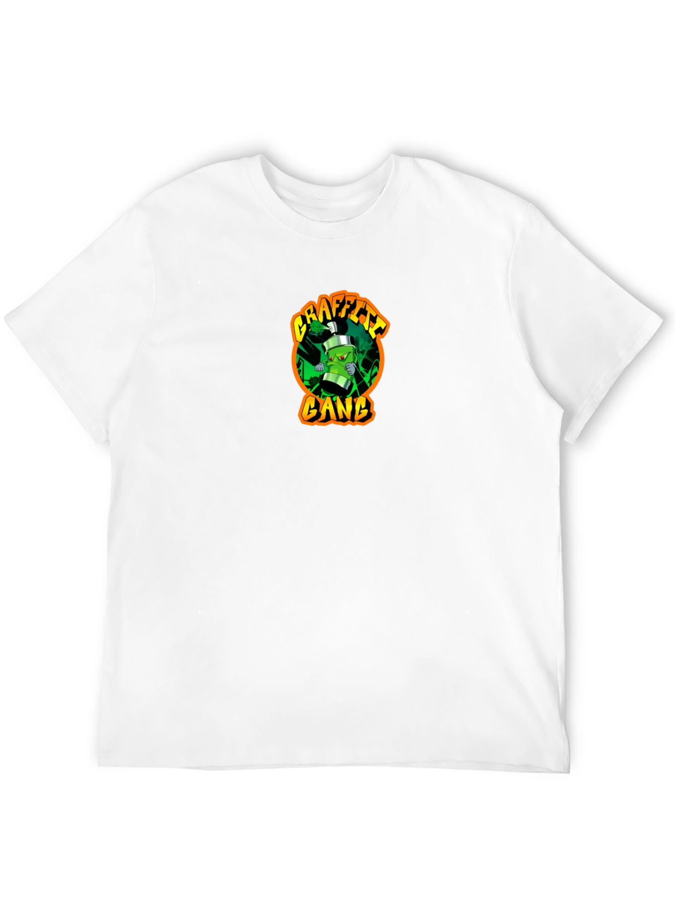 Black Graffiti Gang Black T-Shirt - Street Art Style view 12