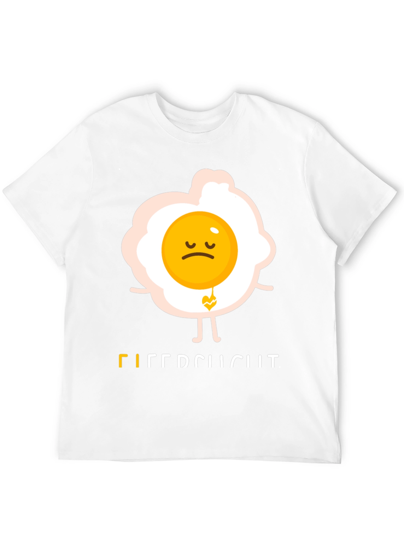 Black Sad Egg Graphic Tee - Unique Humor T-Shirt view 12