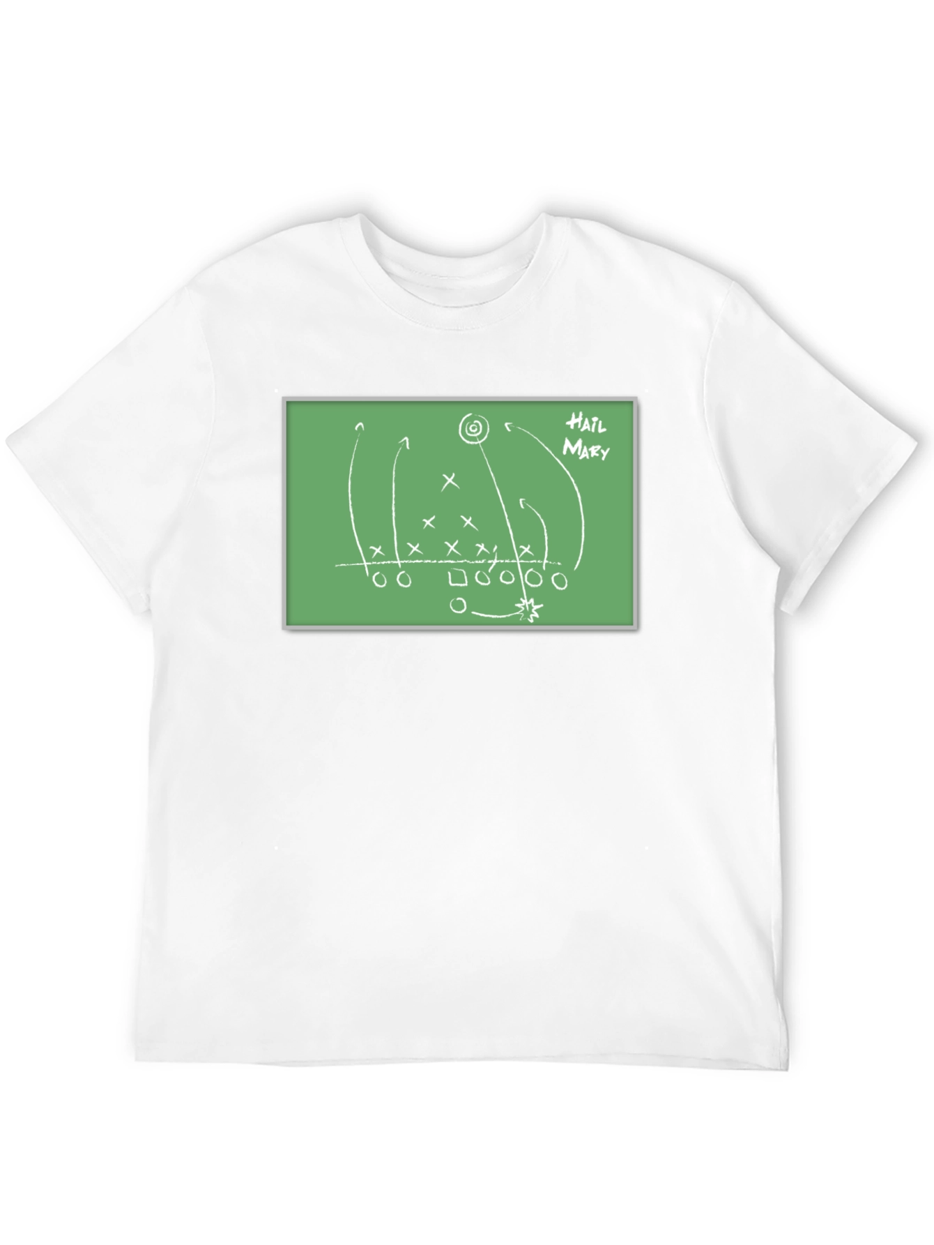 Black Hail Mary Football Play T-Shirt view 12